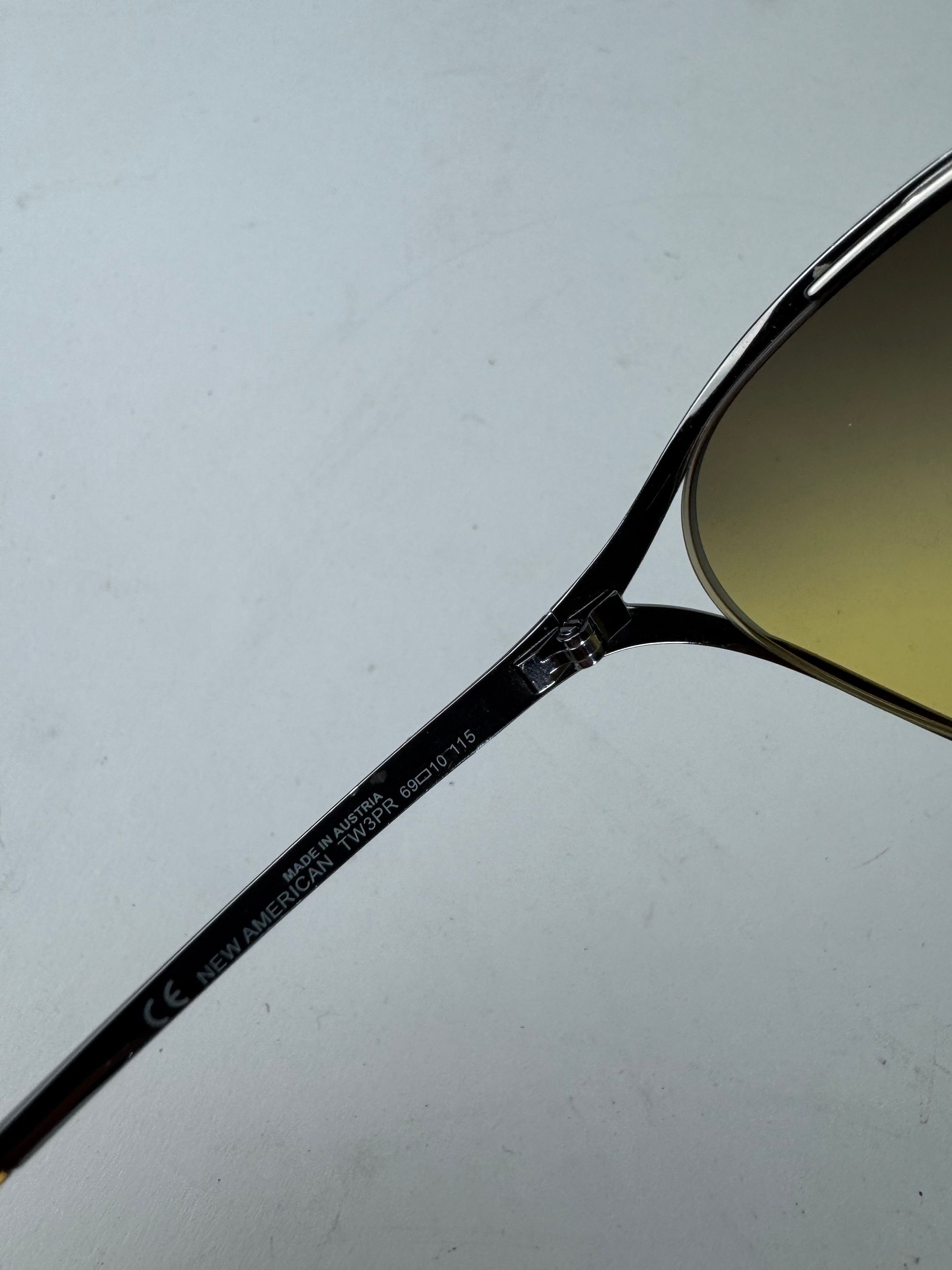 Dior Vintage Metal sunglasses yellow Silver Size ONE SIZE - 6 Thumbnail