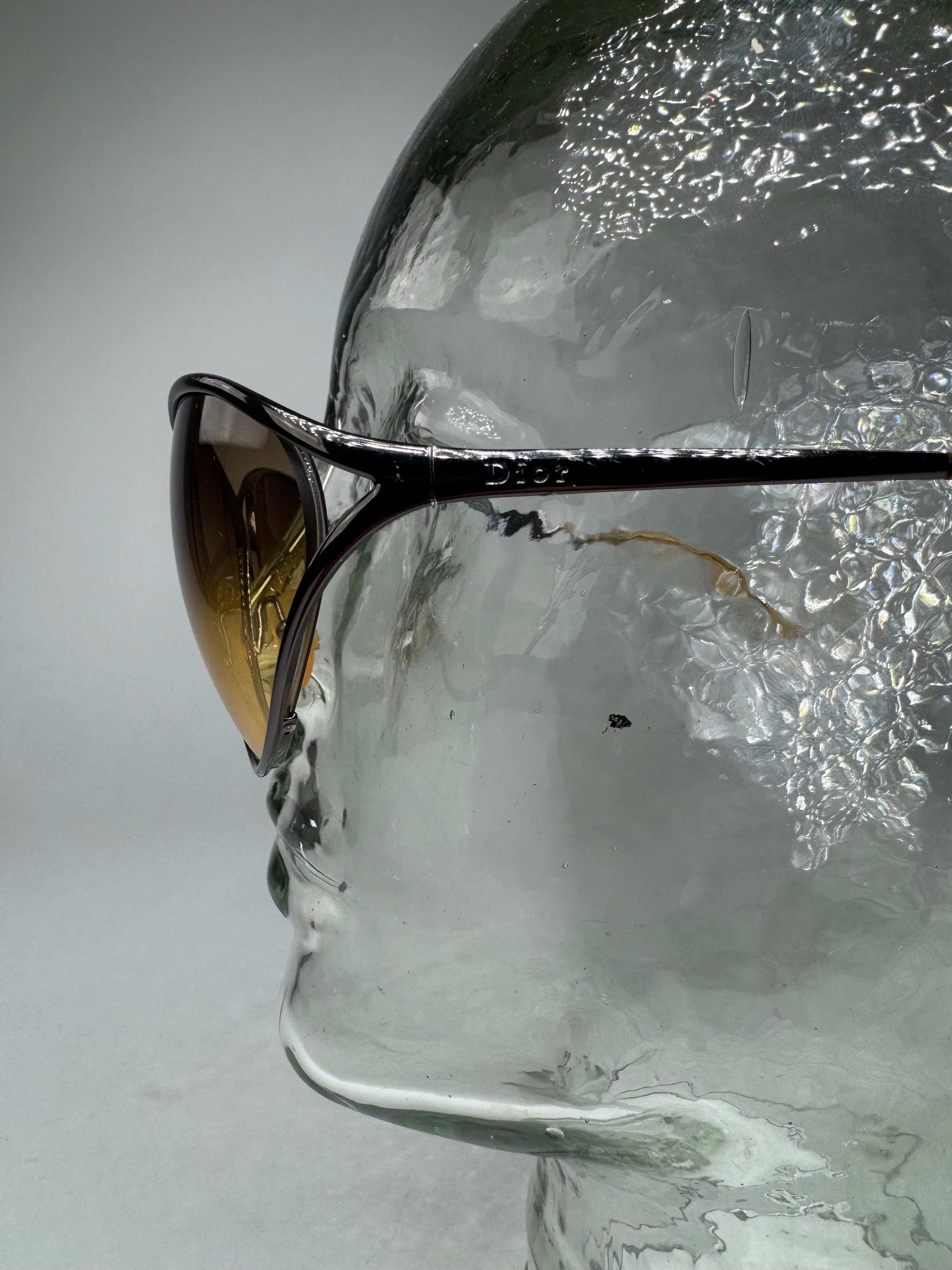 Dior Vintage Metal sunglasses yellow Silver Size ONE SIZE - 11 Thumbnail