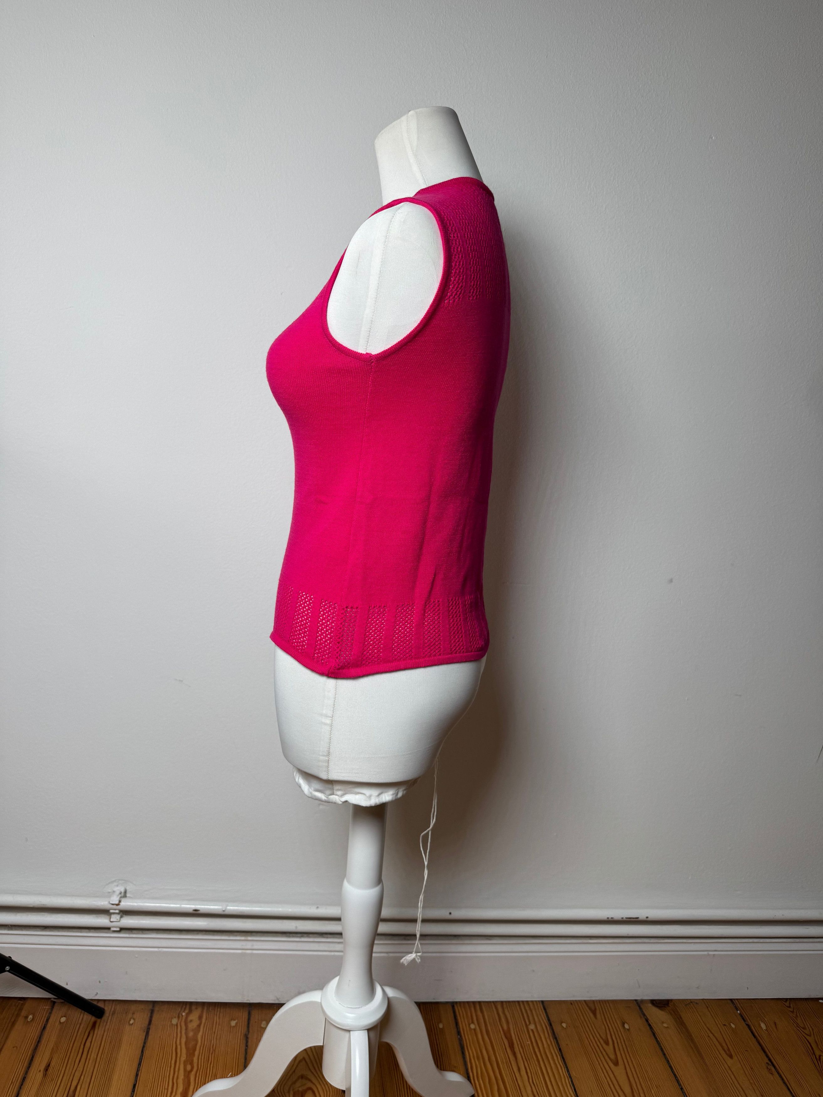 Other Vintage Versace Top Pink 38/M Size S / US 4 / IT 40 - 2 Thumbnail