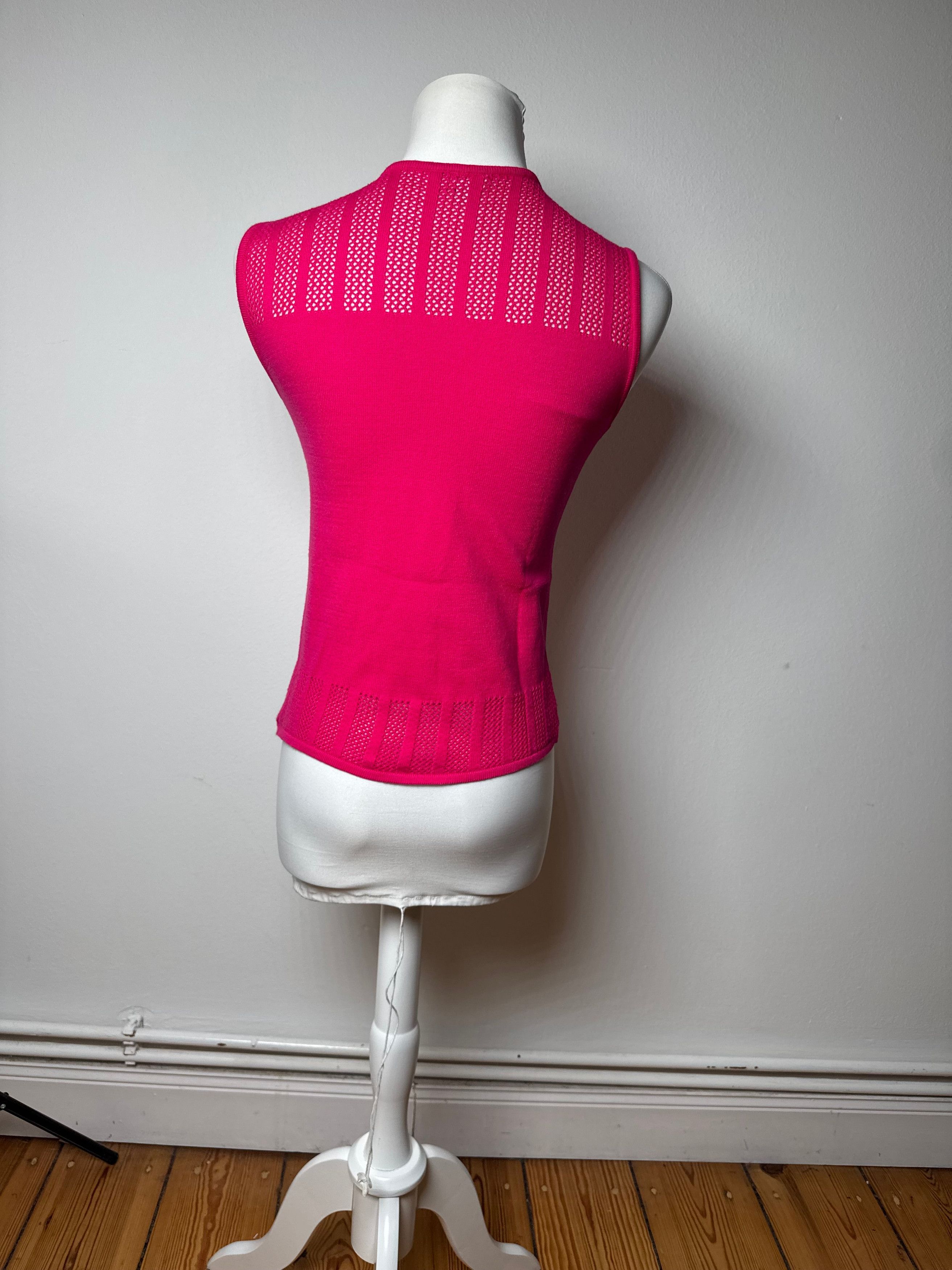 Other Vintage Versace Top Pink 38/M Size S / US 4 / IT 40 - 3 Thumbnail