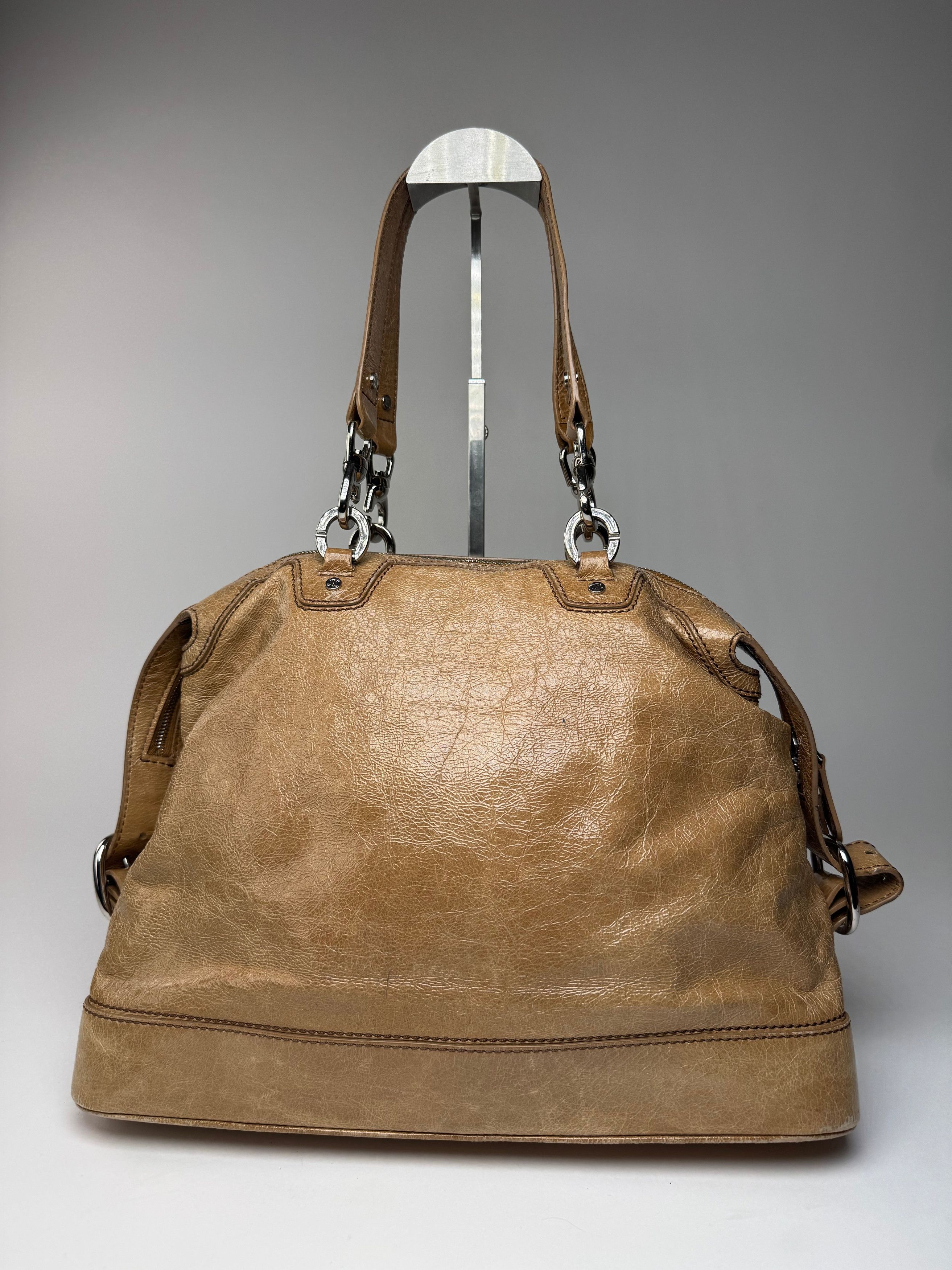 Celine Vintage Paris Leather Handbag Brown Size ONE SIZE - 2 Thumbnail
