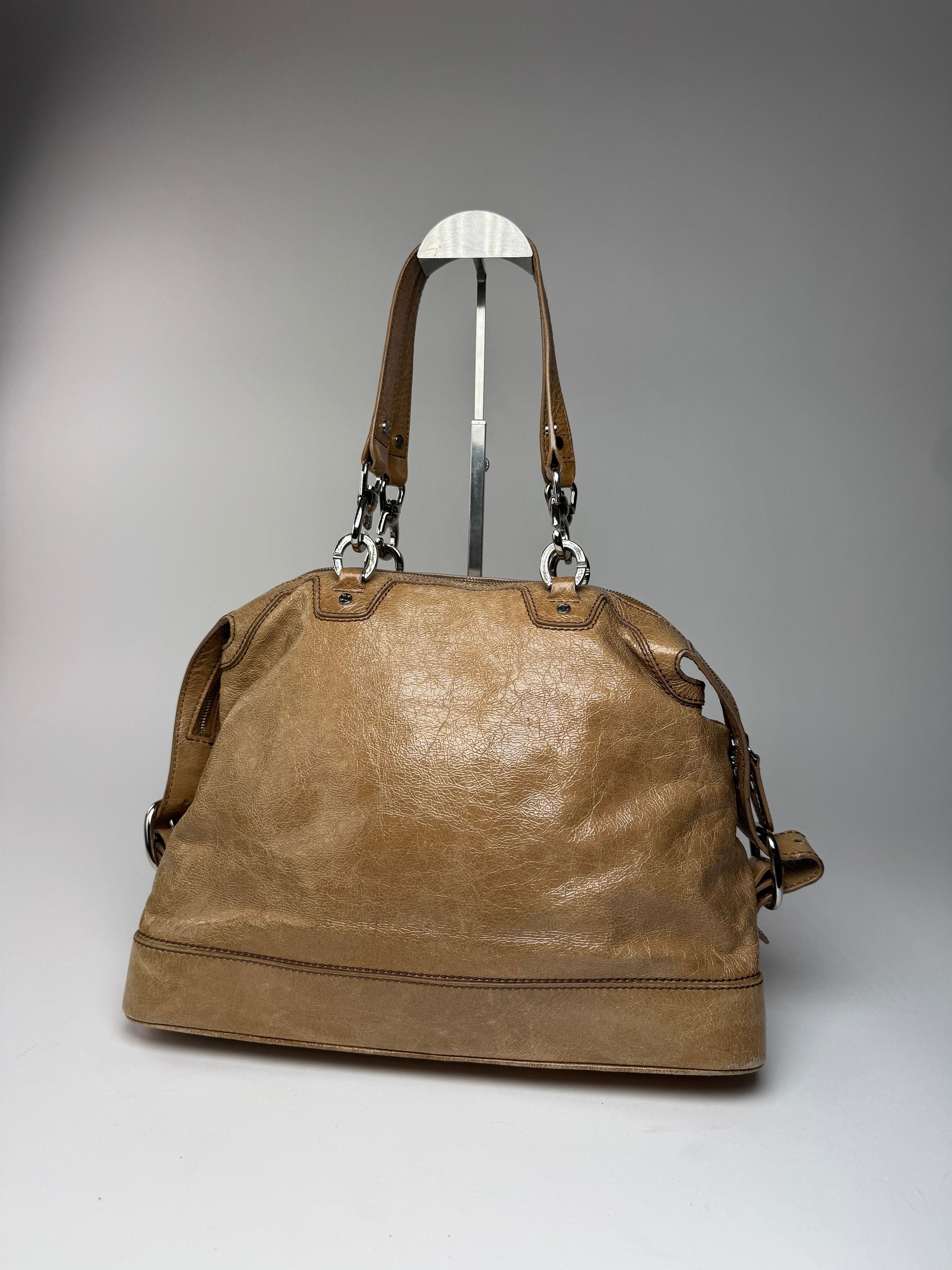 Celine Vintage Paris Leather Handbag Brown Size ONE SIZE - 13 Thumbnail