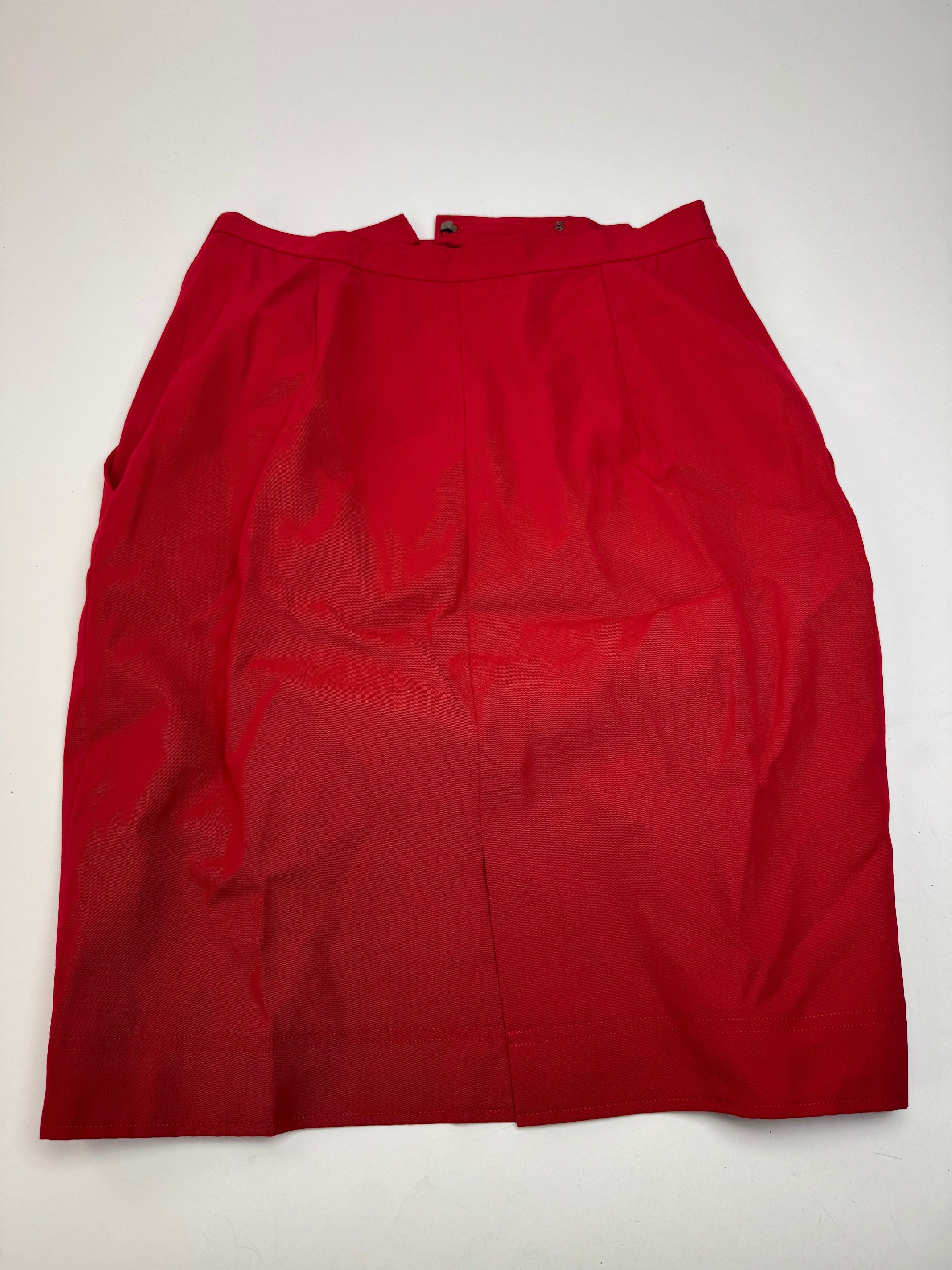 Dior Vintage Canvas Skirt Red S Size 27" / US 4 / IT 40 - 8 Thumbnail