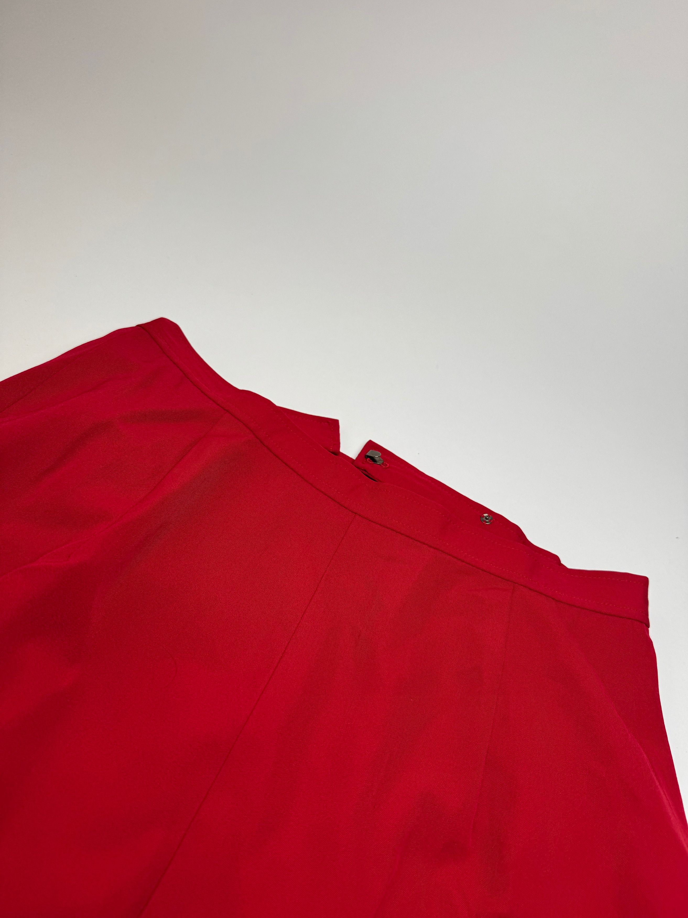 Dior Vintage Canvas Skirt Red S Size 27" / US 4 / IT 40 - 9 Thumbnail