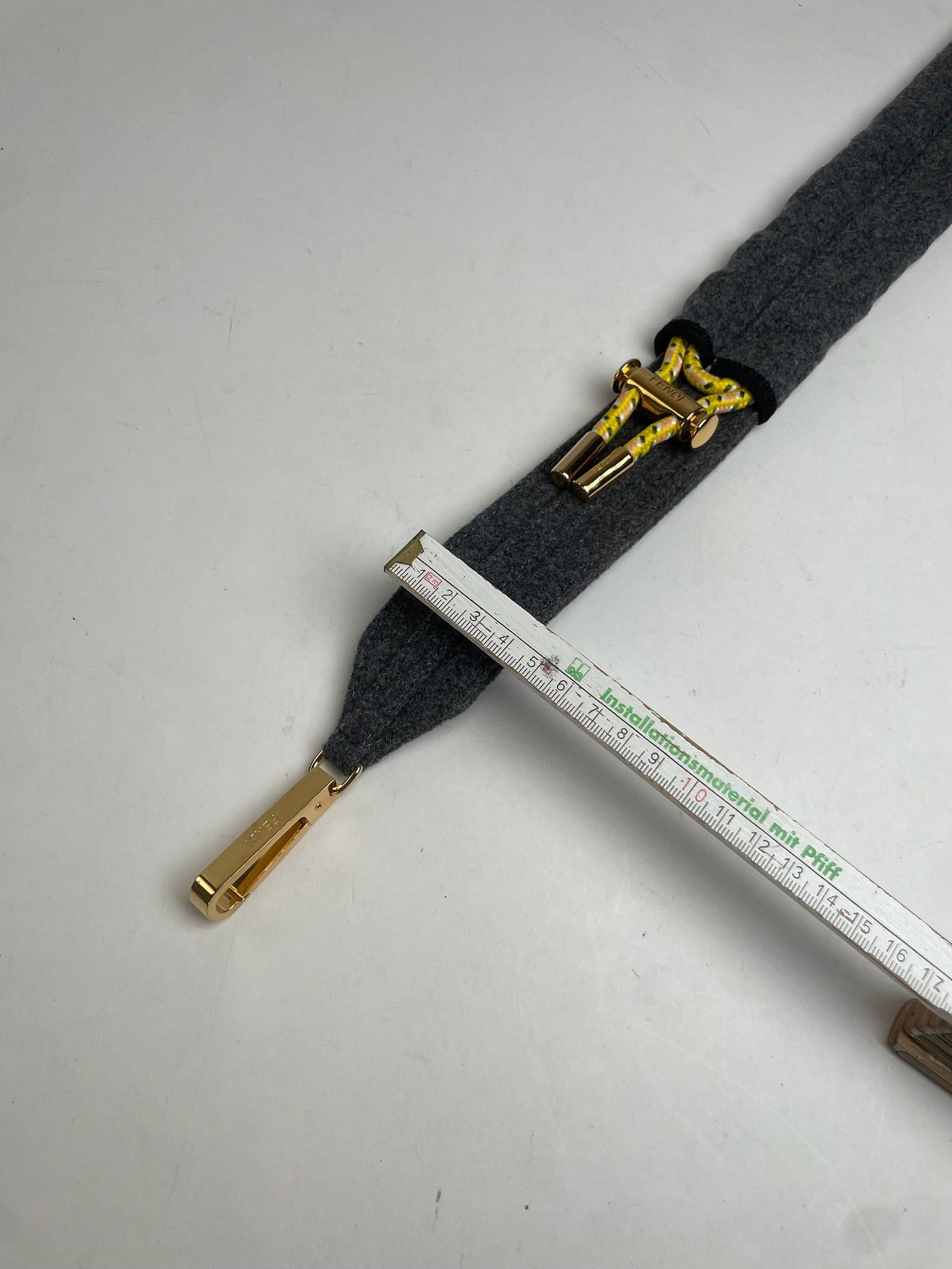 Fendi Vintage Wool Belt Grey Size ONE SIZE - 3 Thumbnail