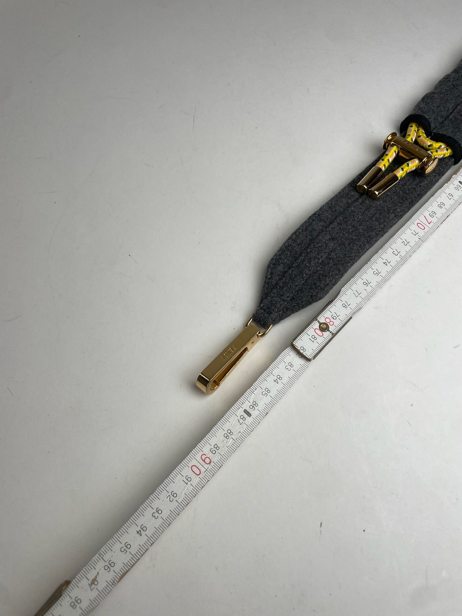 Fendi Vintage Wool Belt Grey Size ONE SIZE - 4 Thumbnail
