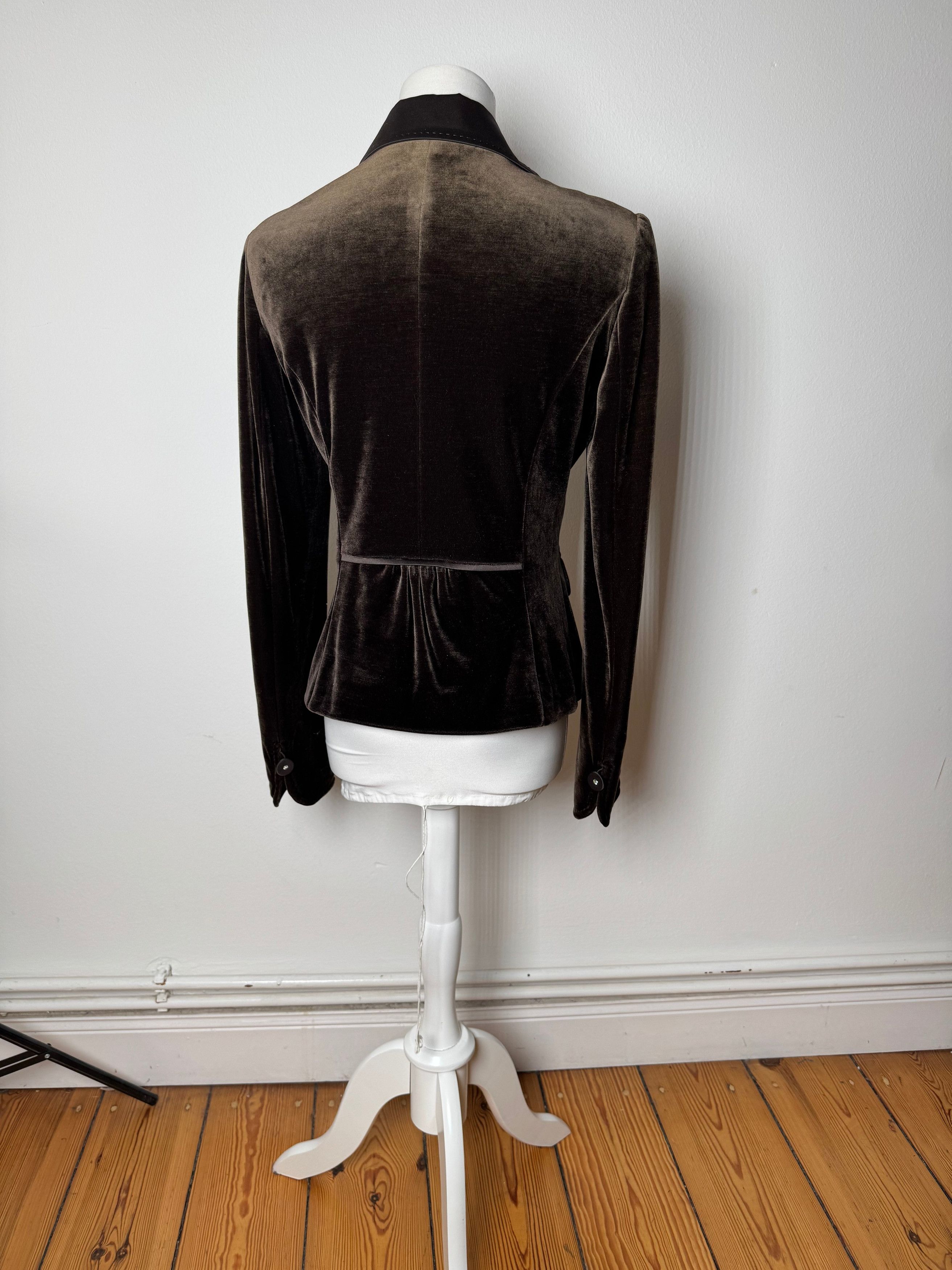 Courreges Vintage Velvet Blazer brown 40/L Size L / US 10 / IT 46 - 3 Thumbnail