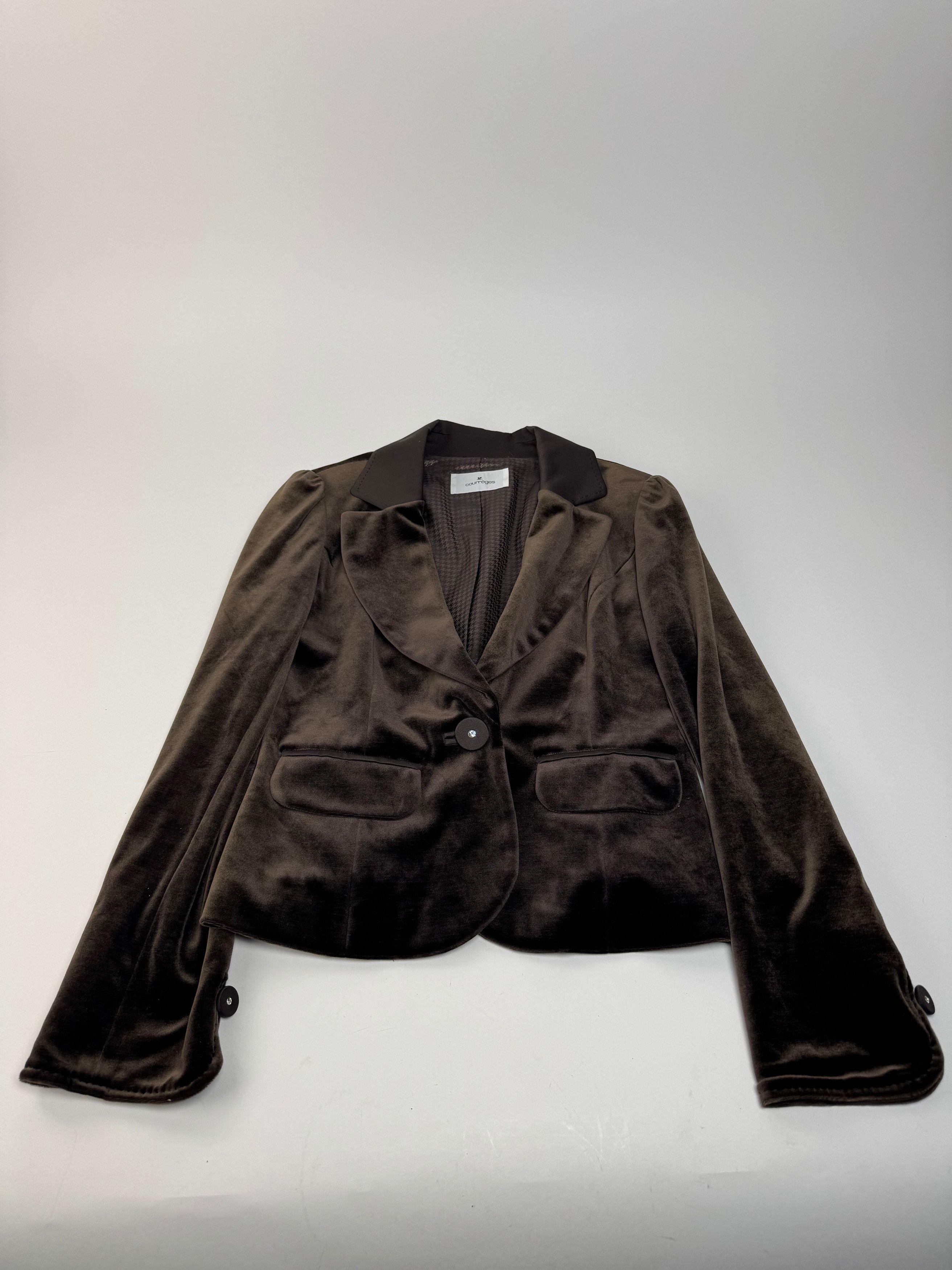Courreges Vintage Velvet Blazer brown 40/L Size L / US 10 / IT 46 - 4 Thumbnail