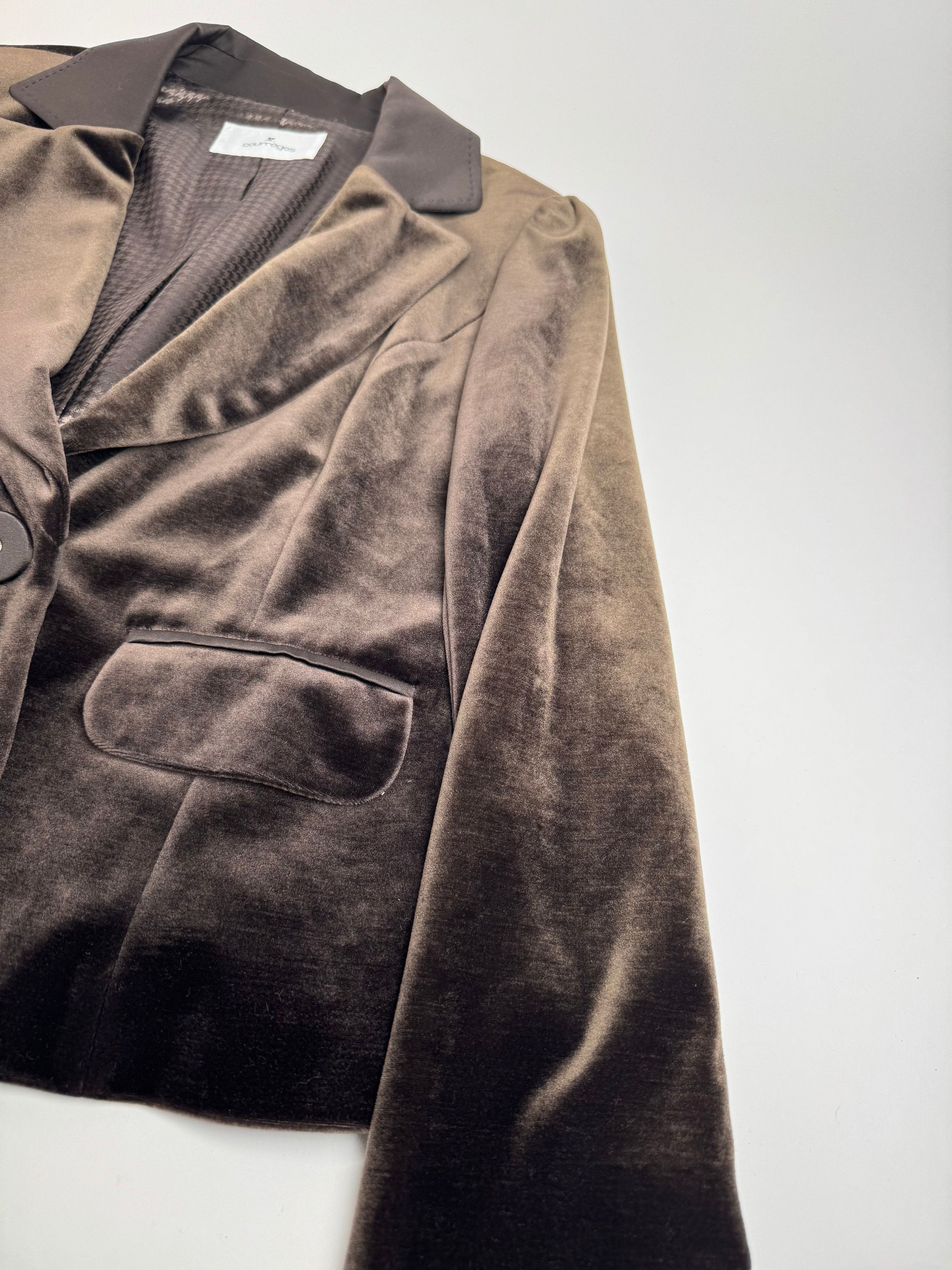 Courreges Vintage Velvet Blazer brown 40/L Size L / US 10 / IT 46 - 7 Thumbnail
