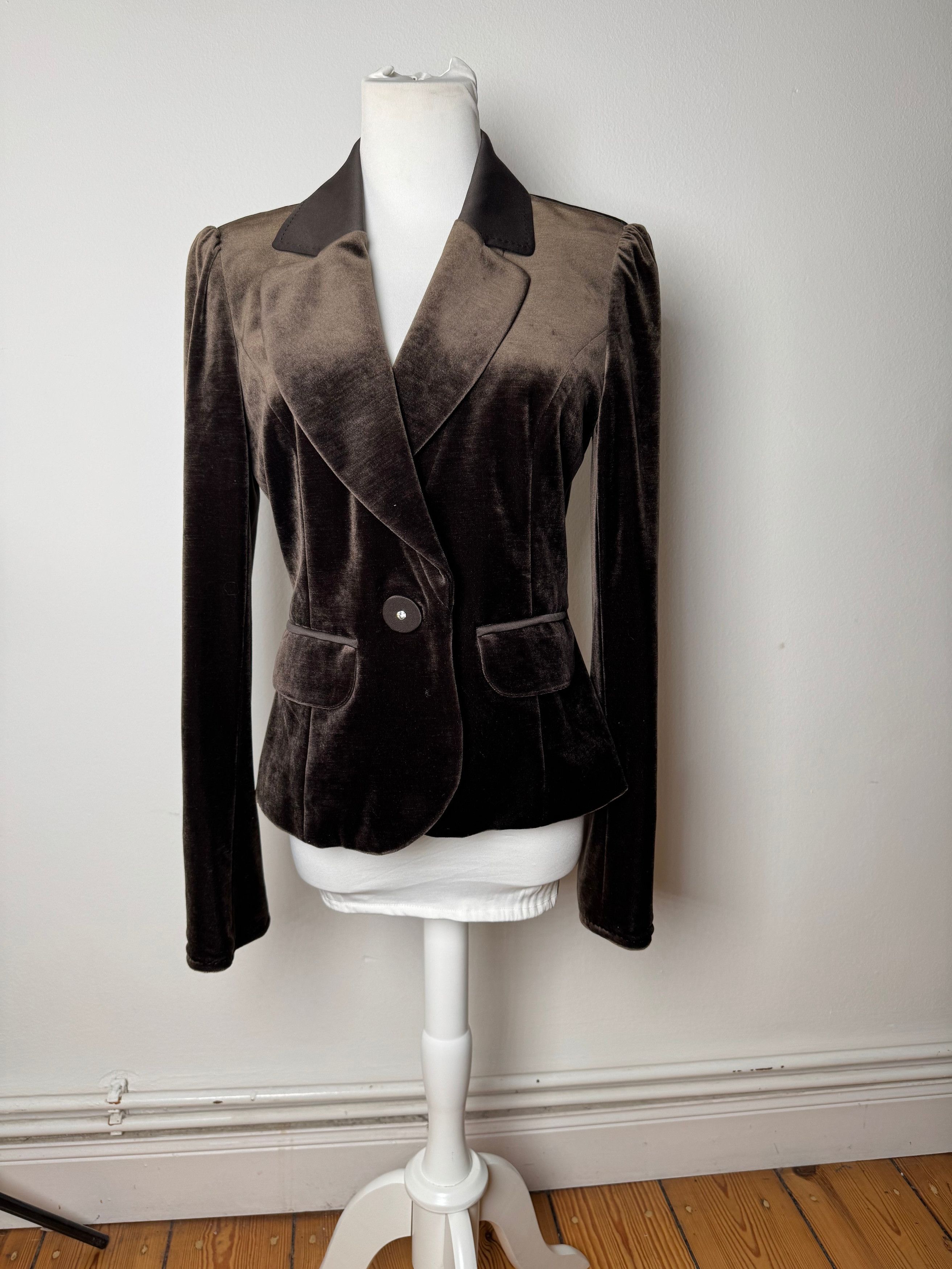 Courreges Vintage Velvet Blazer brown 40/L Size L / US 10 / IT 46 - 14 Thumbnail
