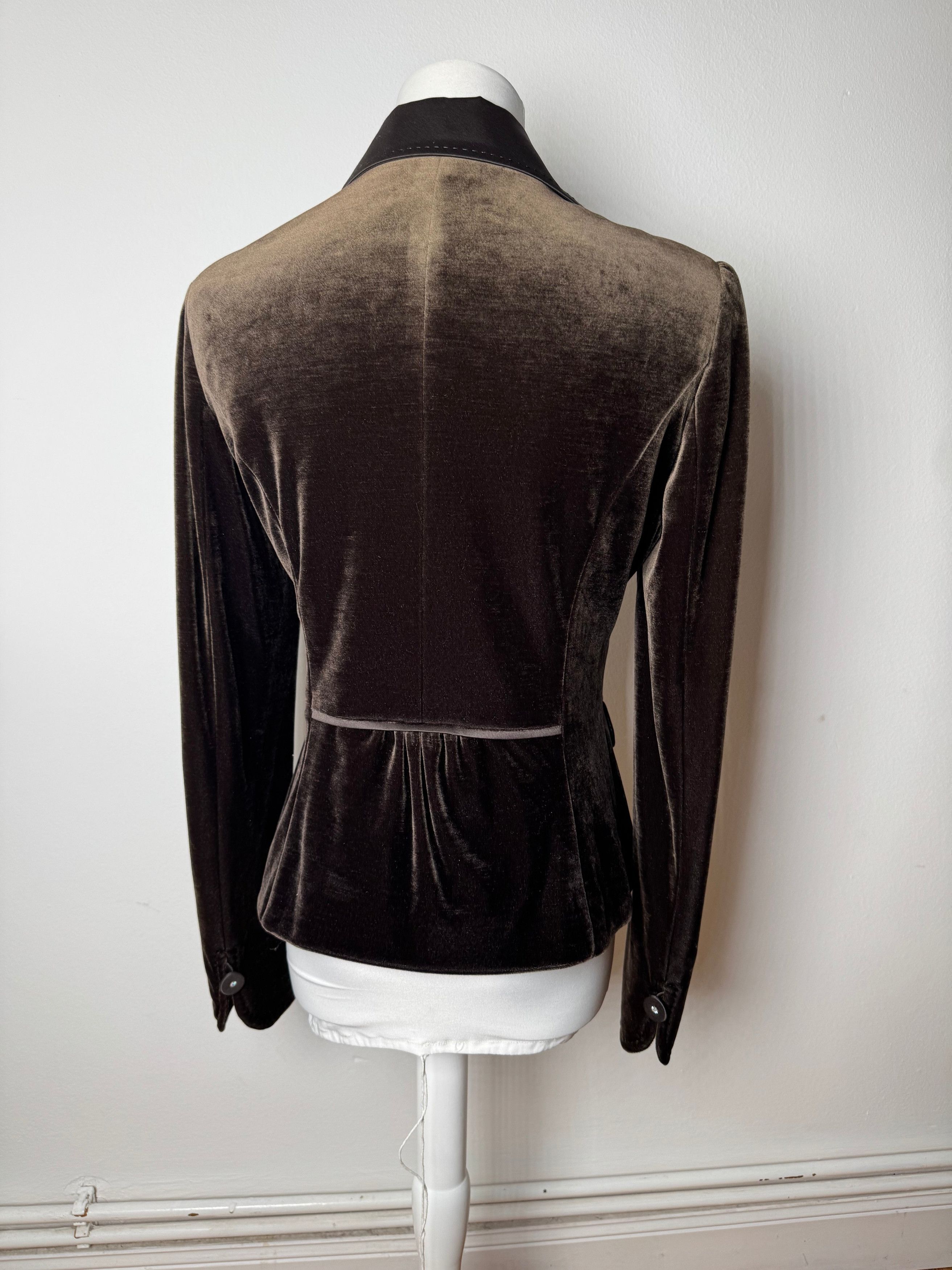 Courreges Vintage Velvet Blazer brown 40/L Size L / US 10 / IT 46 - 15 Thumbnail
