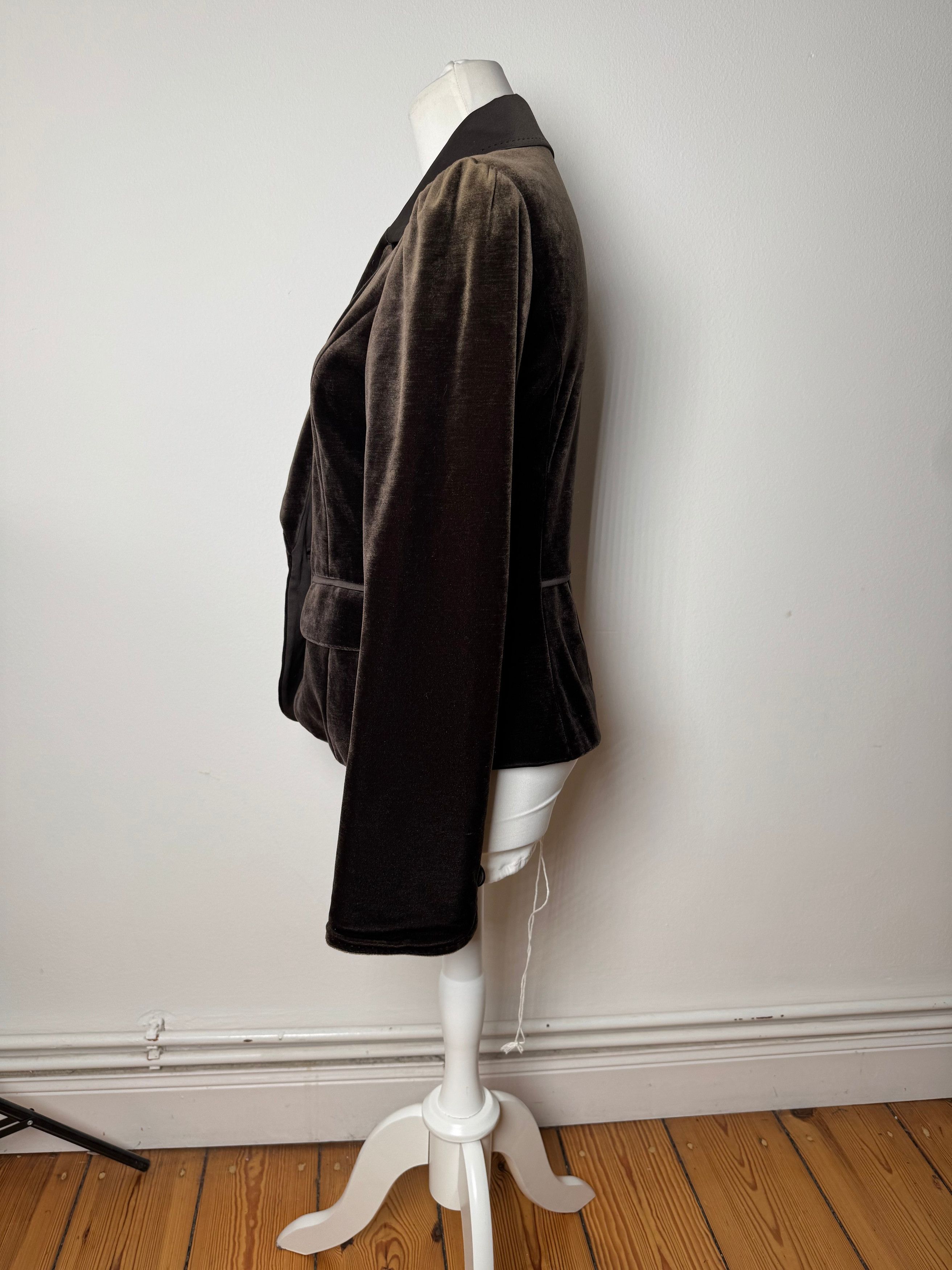 Courreges Vintage Velvet Blazer brown 40/L Size L / US 10 / IT 46 - 2 Thumbnail