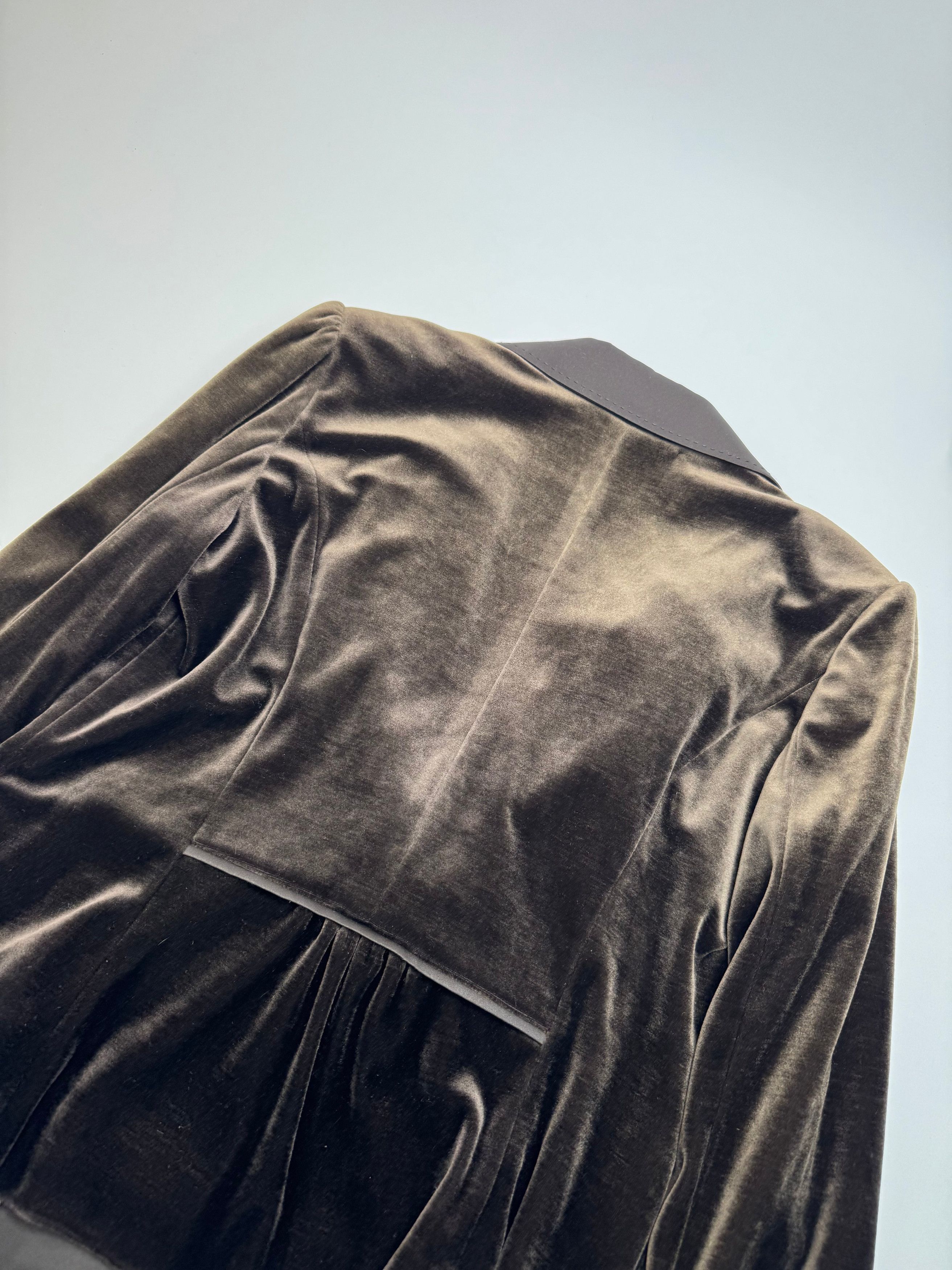 Courreges Vintage Velvet Blazer brown 40/L Size L / US 10 / IT 46 - 9 Thumbnail