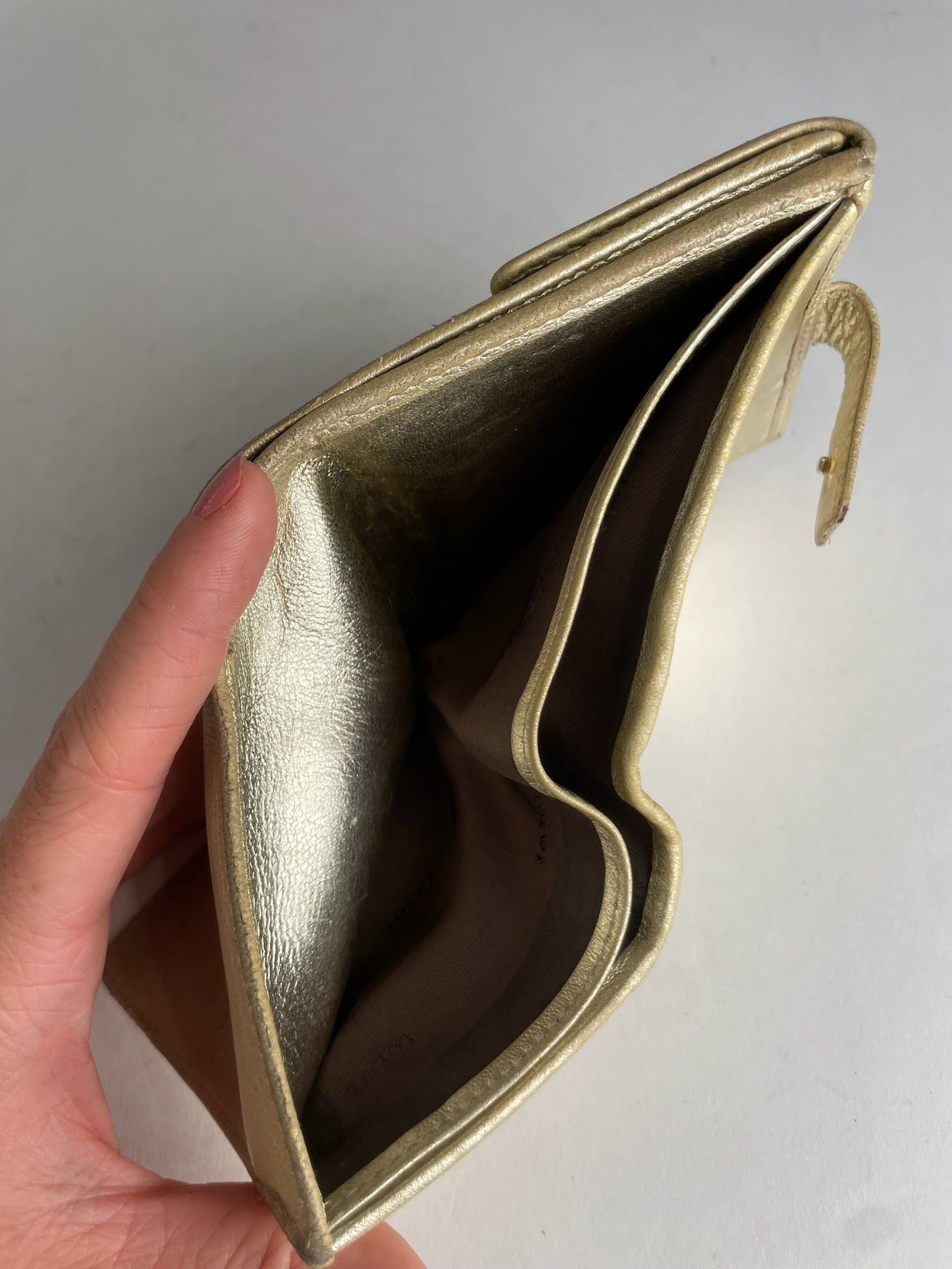 Loewe Vintage Madrid Anagram Leather Wallet Gold Size ONE SIZE - 4 Thumbnail