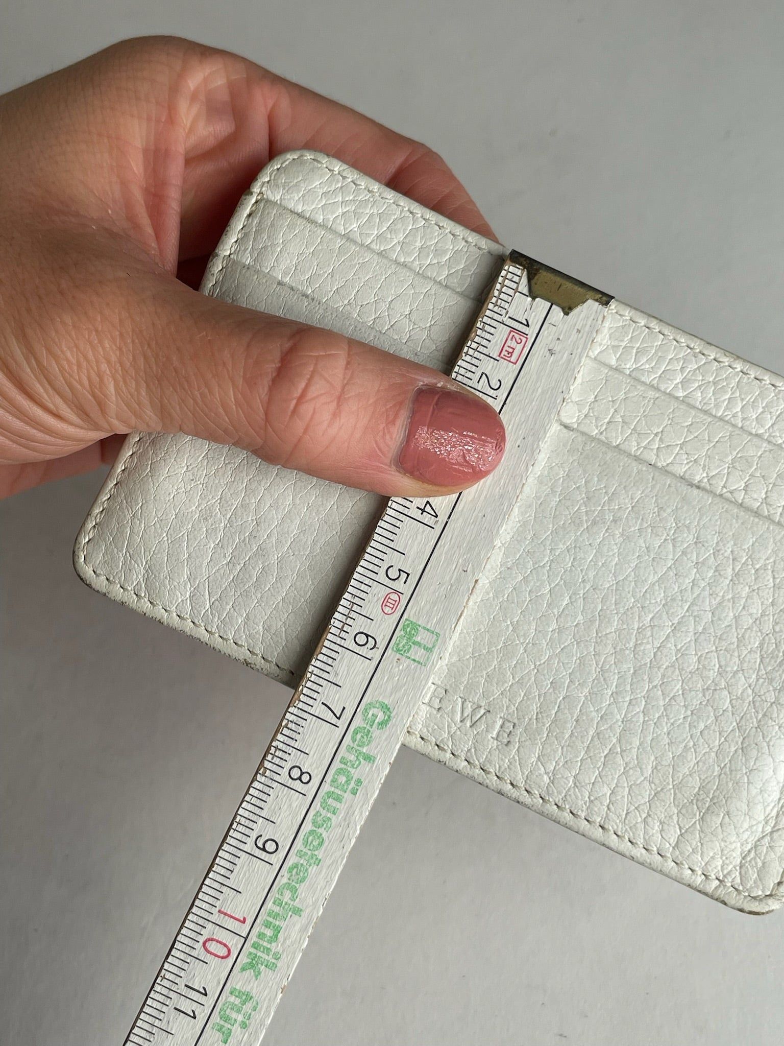 Loewe Vintage Madrid Leather Card Holder White Size ONE SIZE - 4 Thumbnail