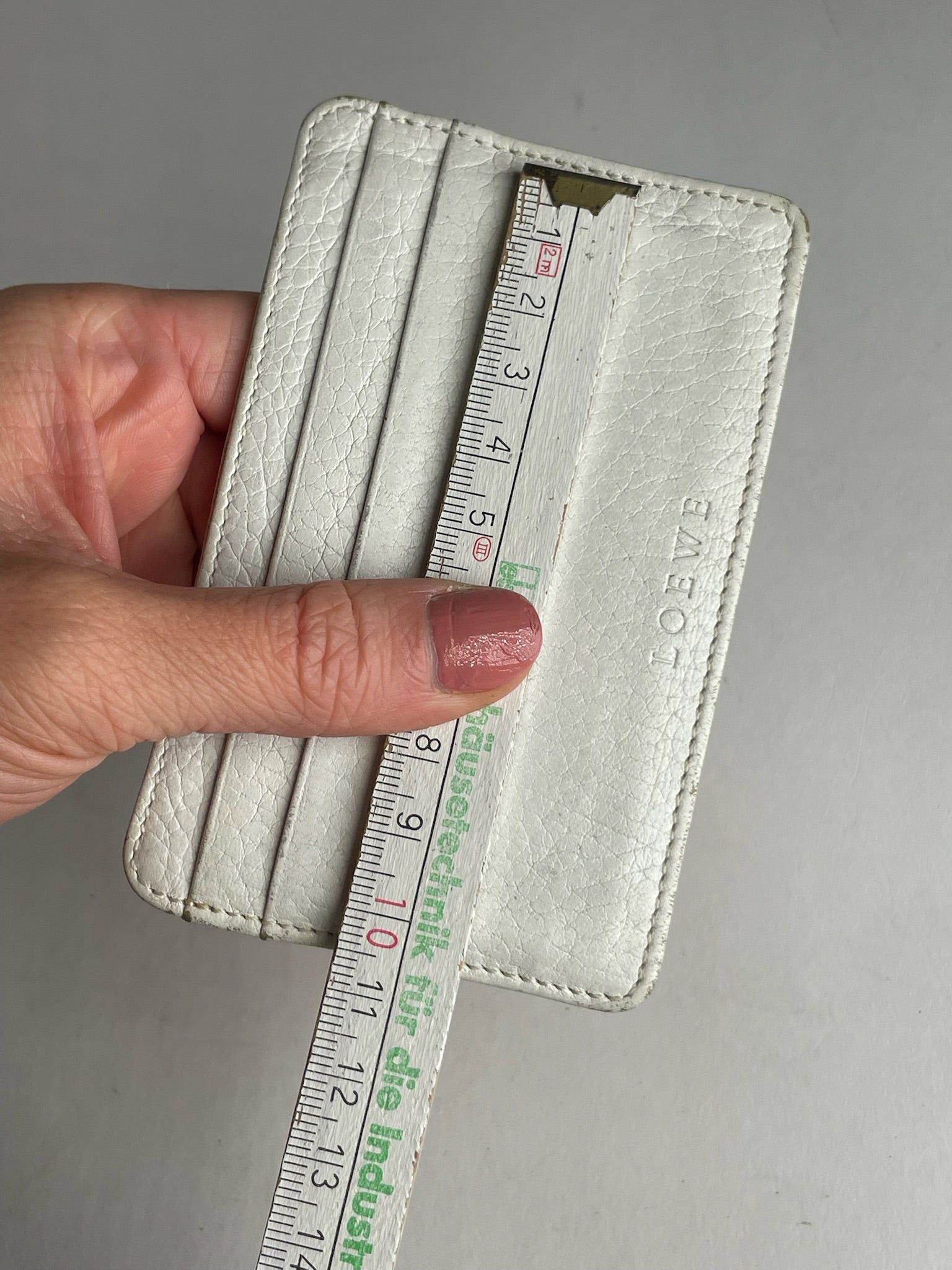 Loewe Vintage Madrid Leather Card Holder White Size ONE SIZE - 3 Thumbnail