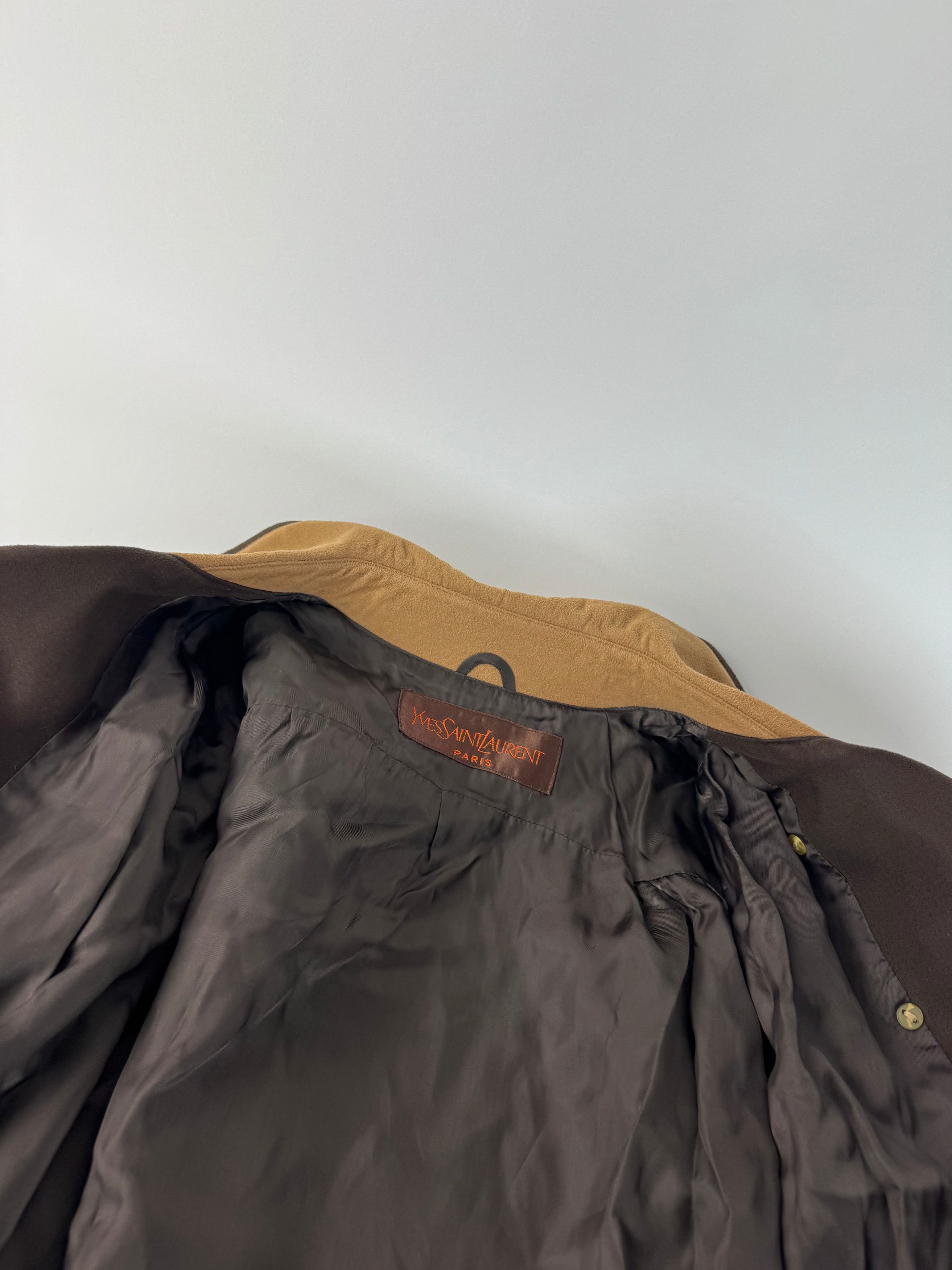 Other Vintage Yves Saint Laurent Suede Coat Camel M Size M / US 6-8 / IT 42-44 - 13 Thumbnail