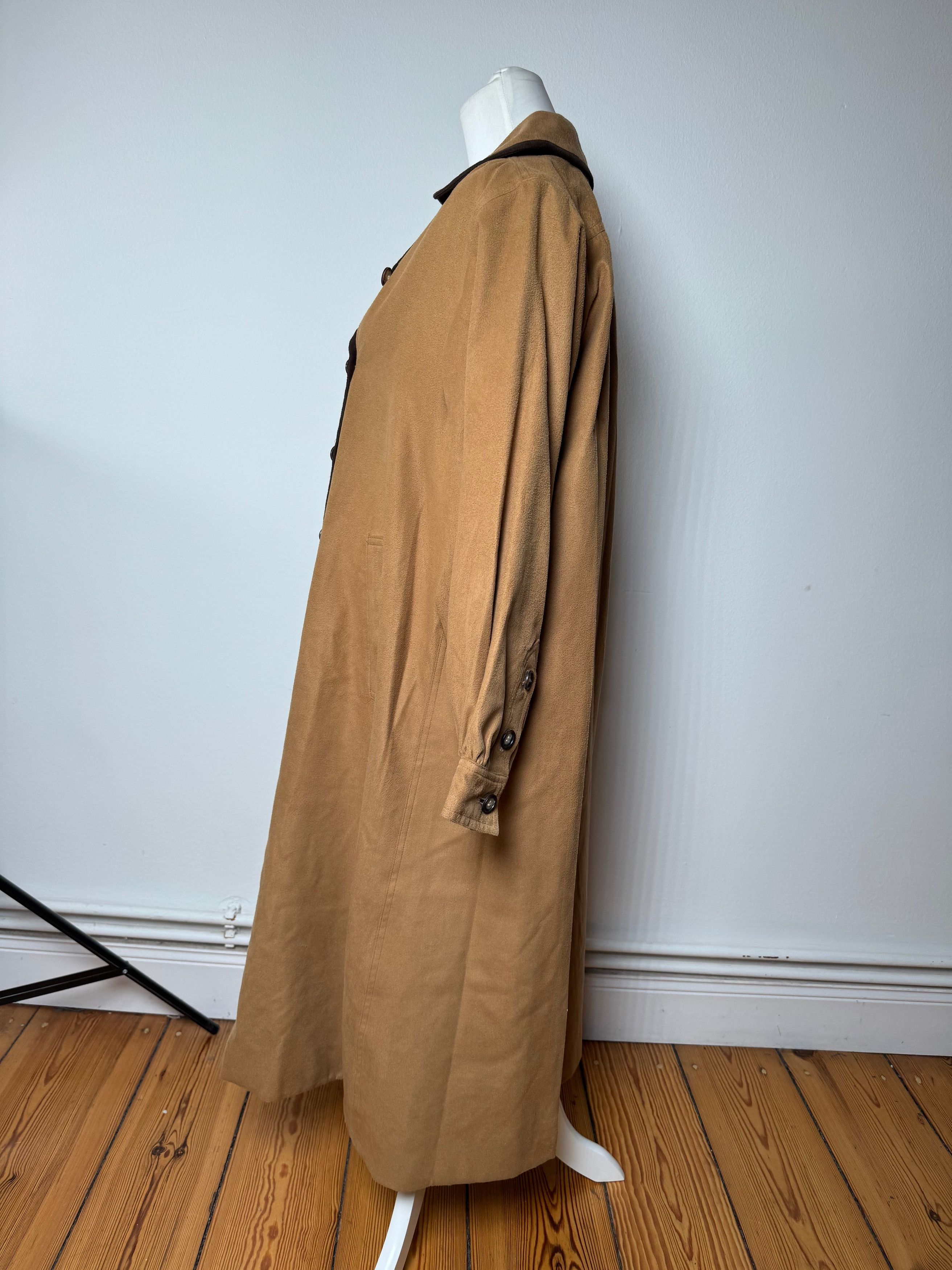 Other Vintage Yves Saint Laurent Suede Coat Camel M Size M / US 6-8 / IT 42-44 - 2 Thumbnail