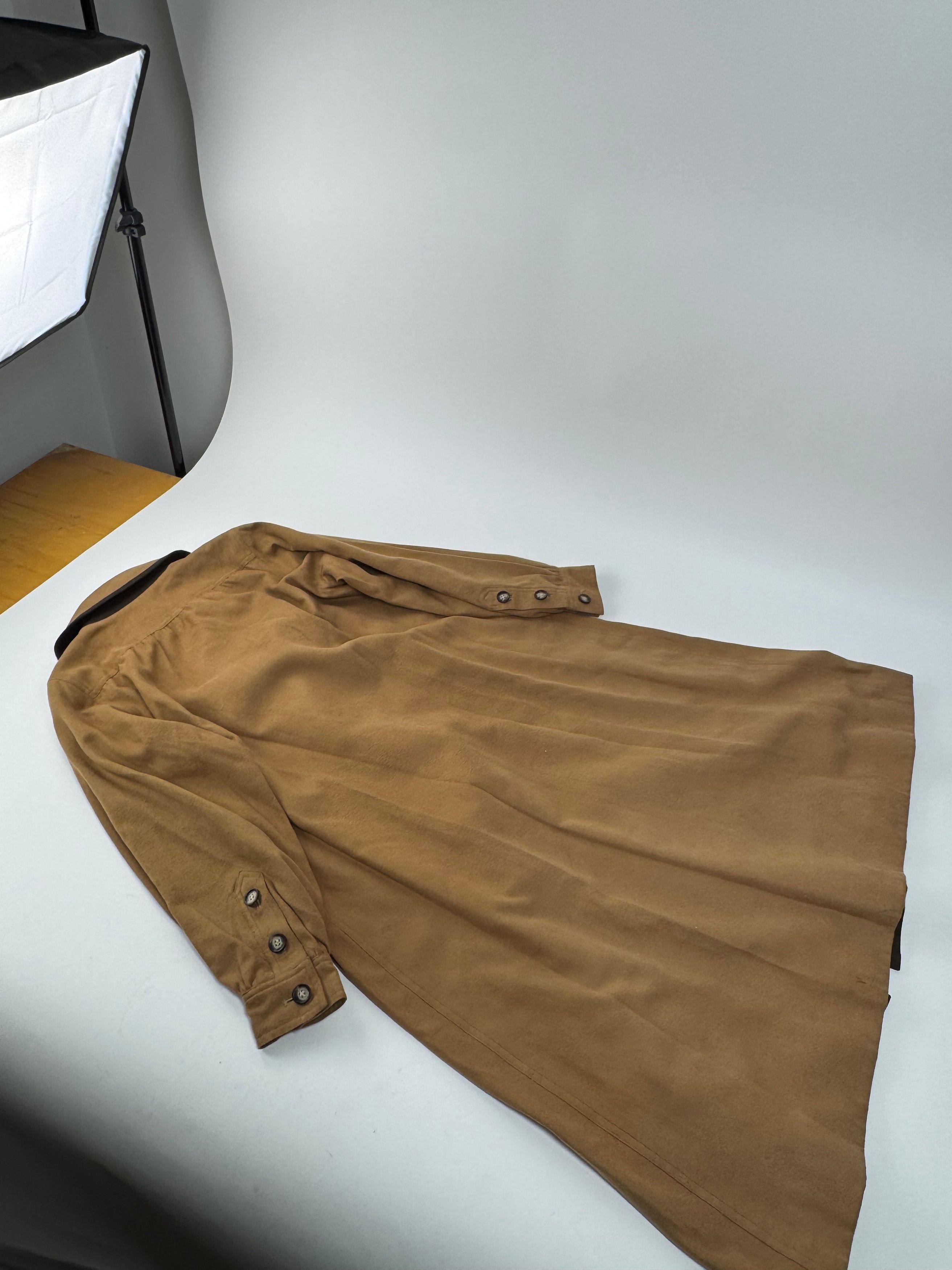 Other Vintage Yves Saint Laurent Suede Coat Camel M Size M / US 6-8 / IT 42-44 - 8 Thumbnail