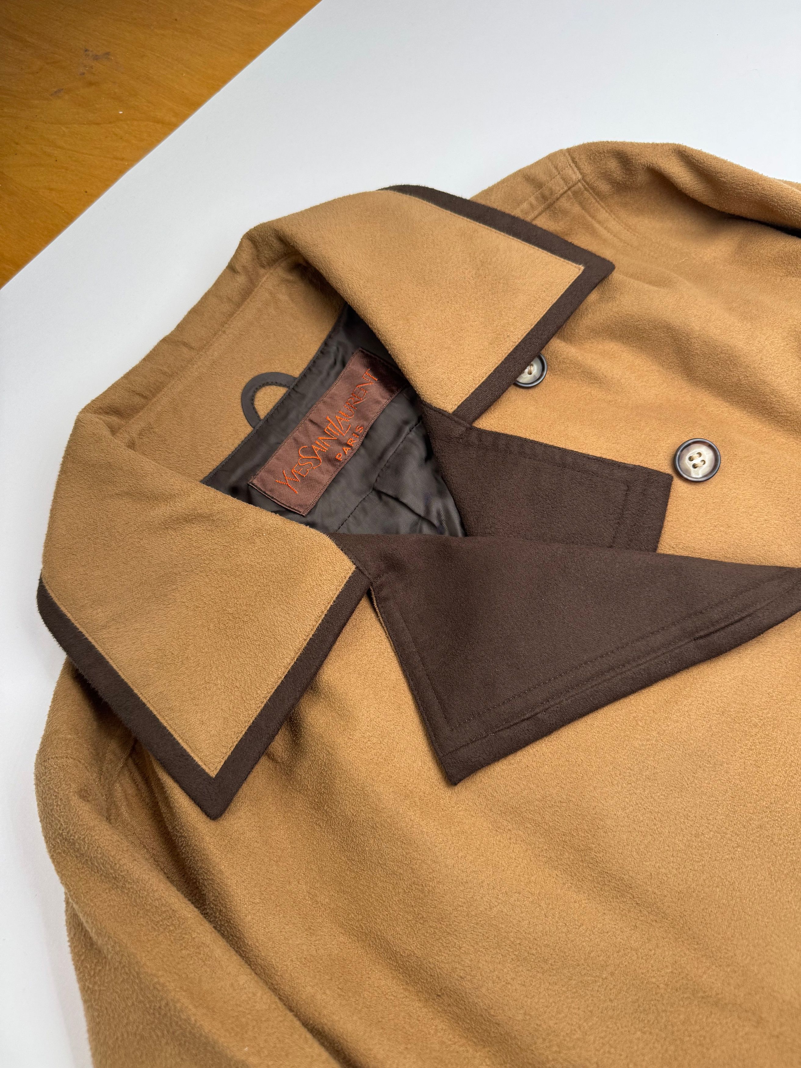 Other Vintage Yves Saint Laurent Suede Coat Camel M Size M / US 6-8 / IT 42-44 - 5 Thumbnail