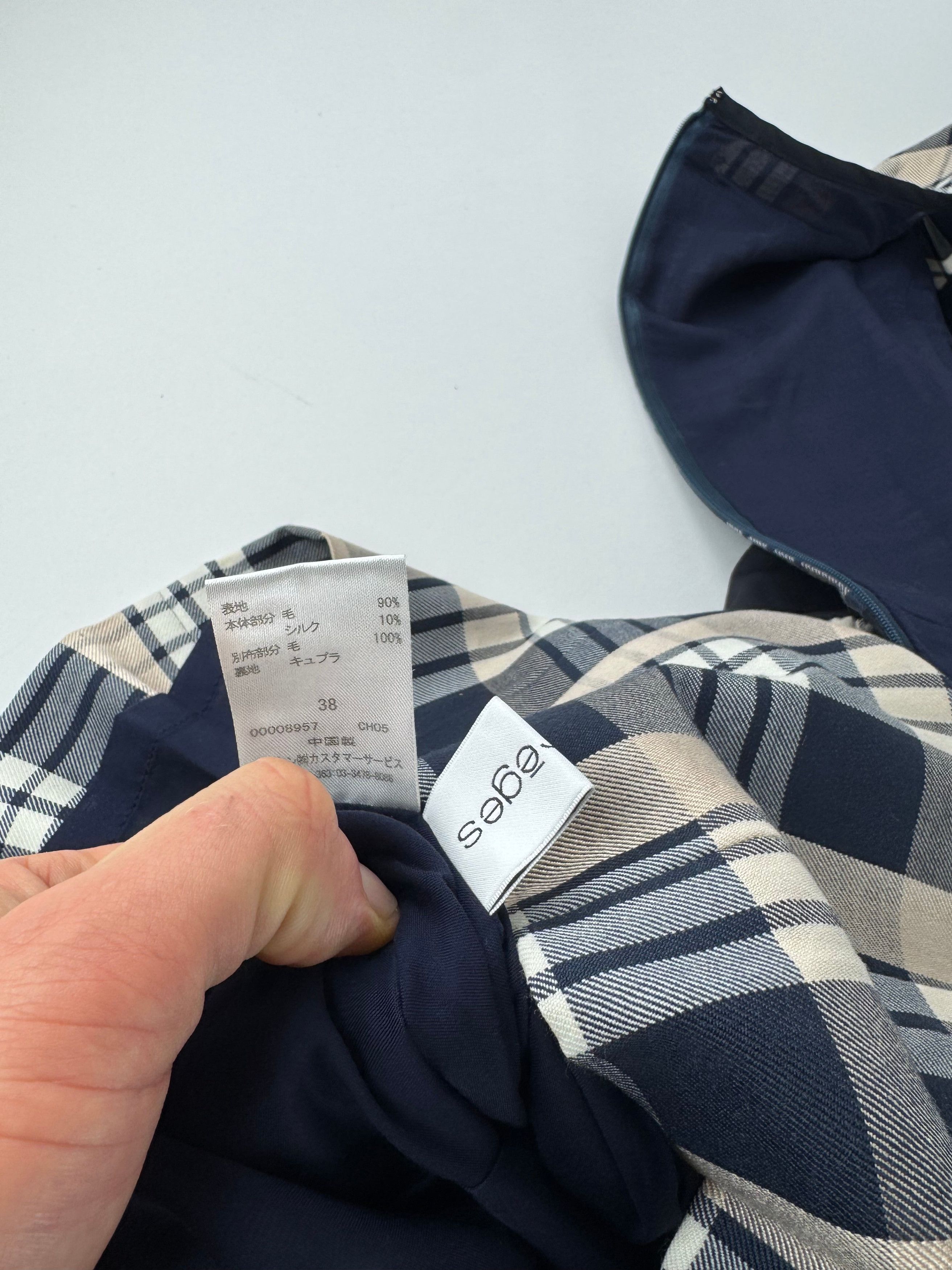 Courreges Vintage Checked Dress White Grey Black Size S / US 4 / IT 40 - 11 Thumbnail