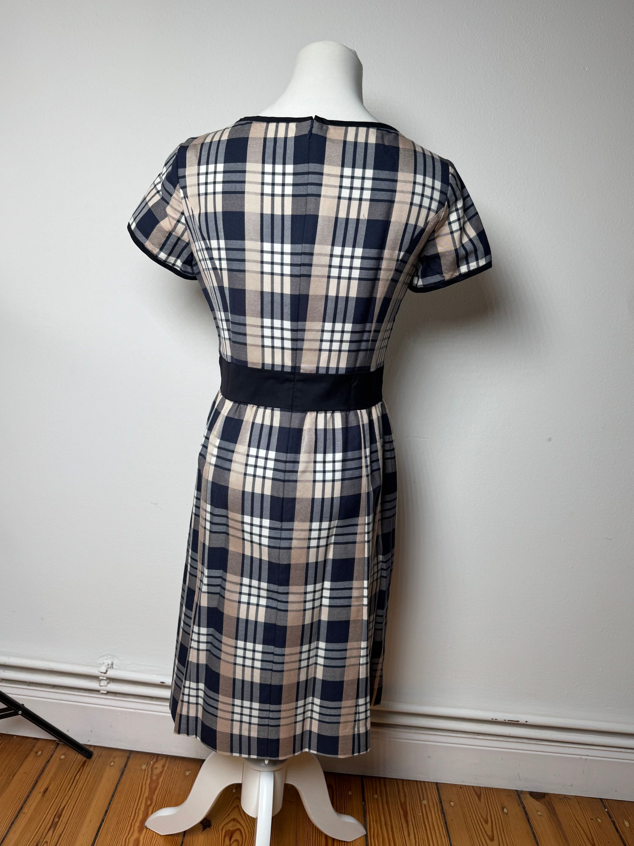Courreges Vintage Checked Dress White Grey Black Size S / US 4 / IT 40 - 3 Thumbnail