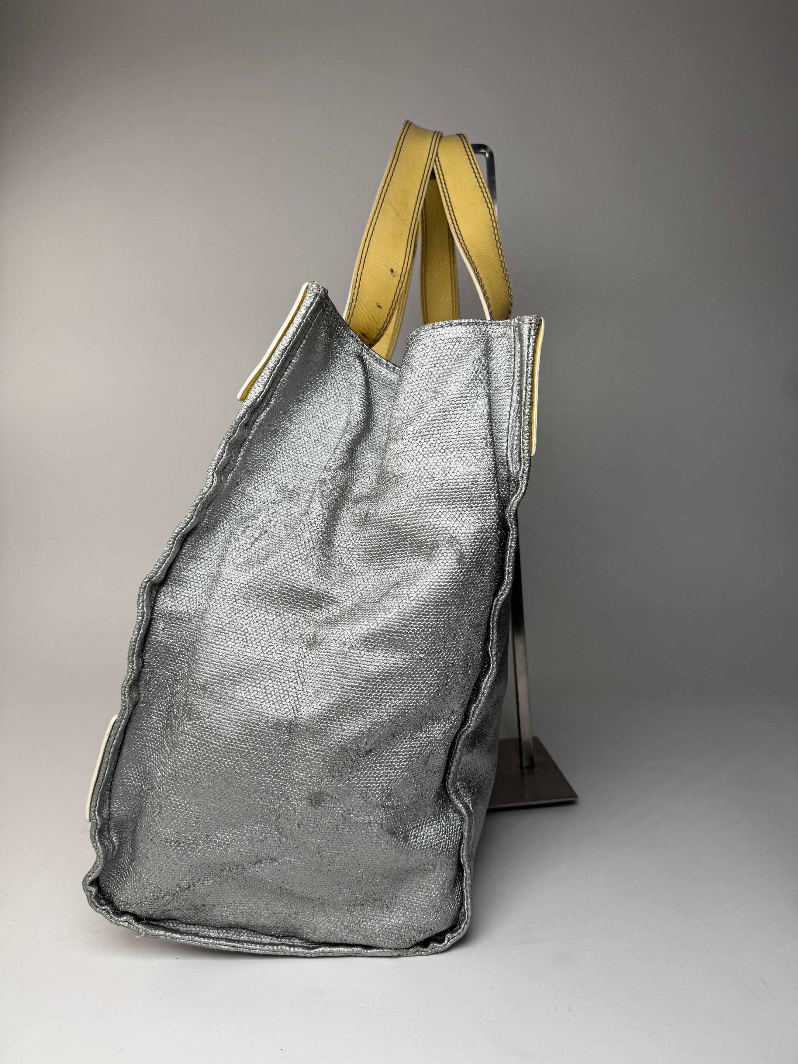 Chloe Vintage Big Tote Bag Silver Yellow white Size ONE SIZE - 11 Thumbnail