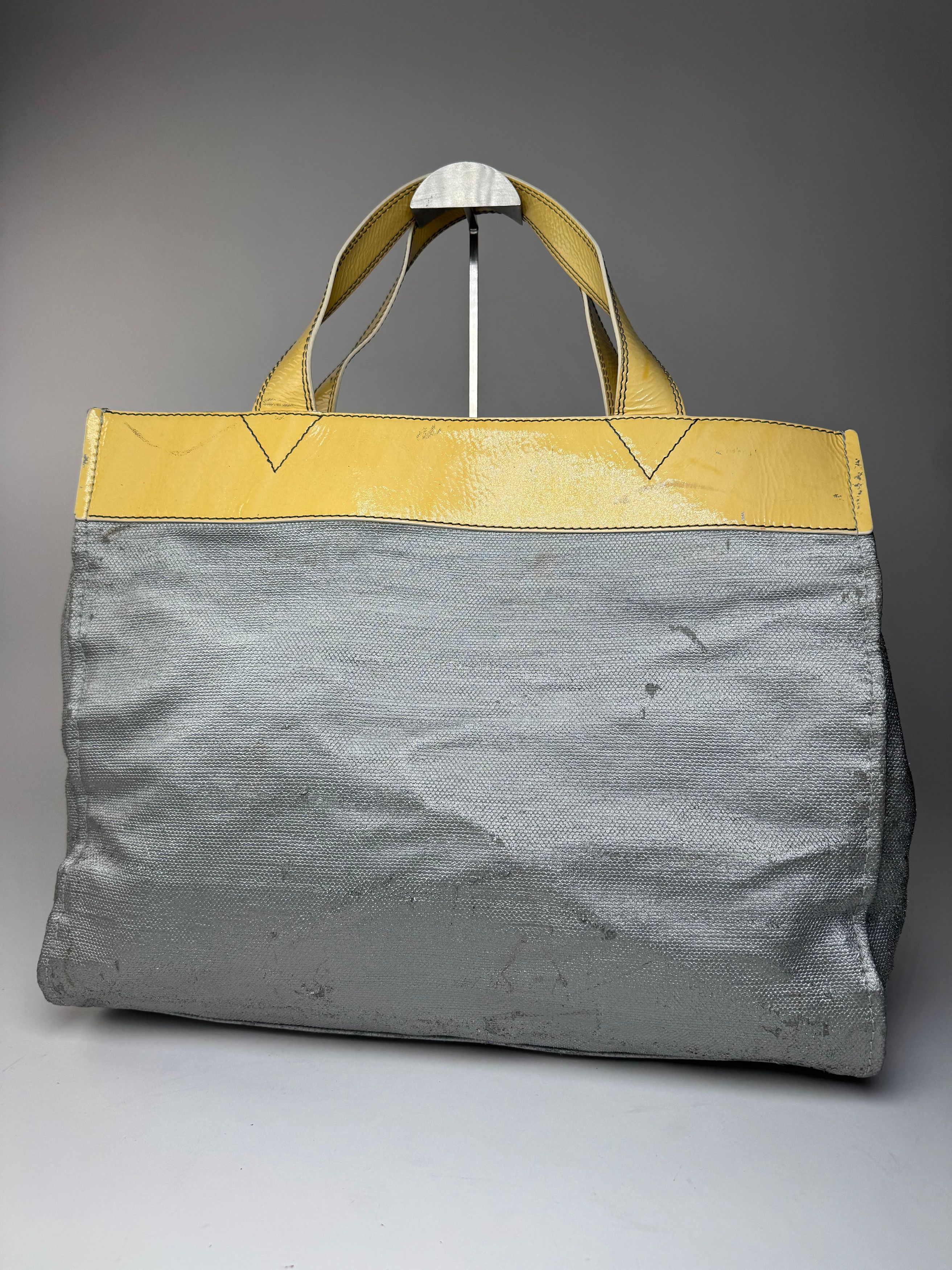 Chloe Vintage Big Tote Bag Silver Yellow white Size ONE SIZE - 2 Thumbnail