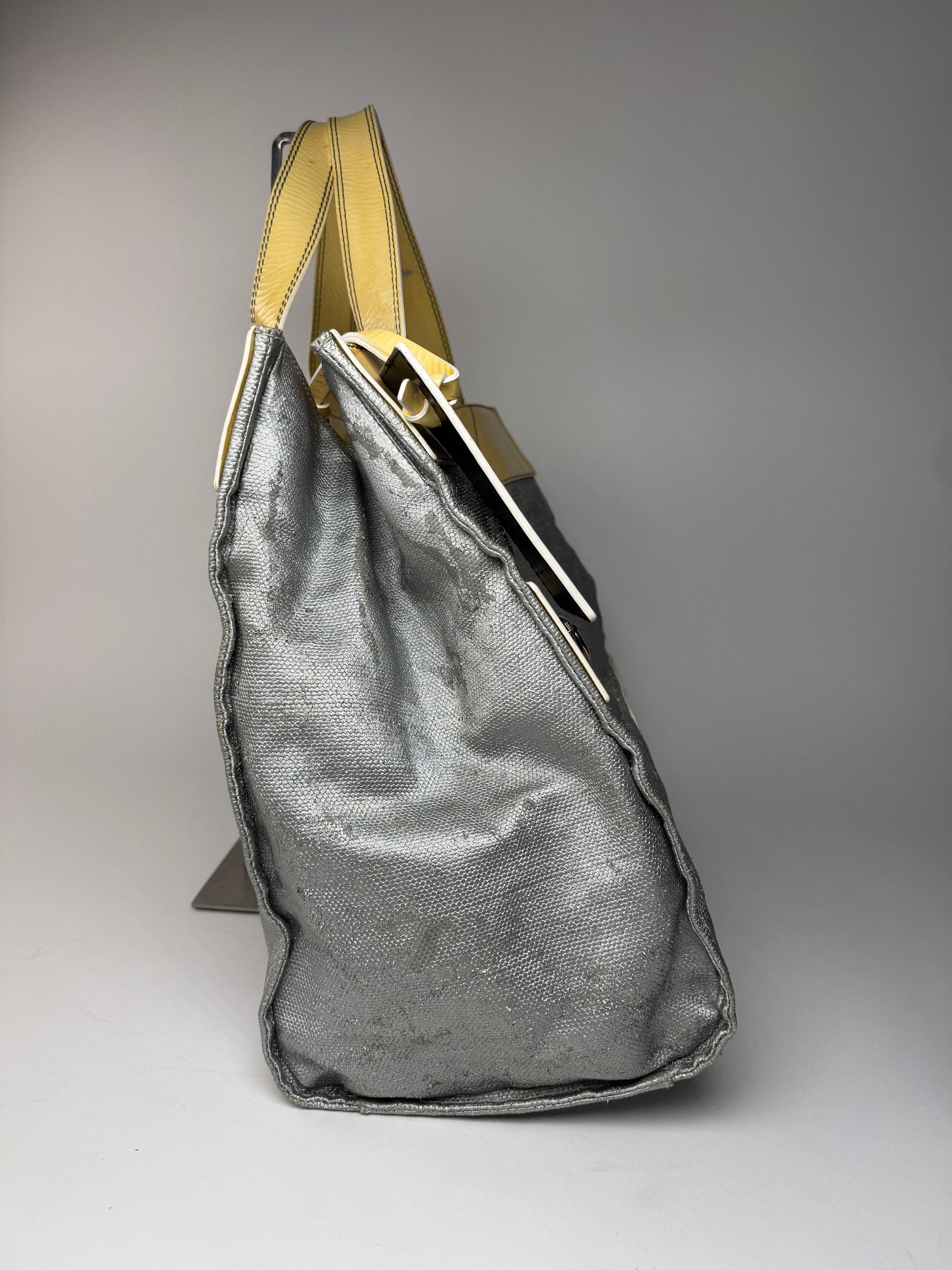 Chloe Vintage Big Tote Bag Silver Yellow white Size ONE SIZE - 9 Thumbnail