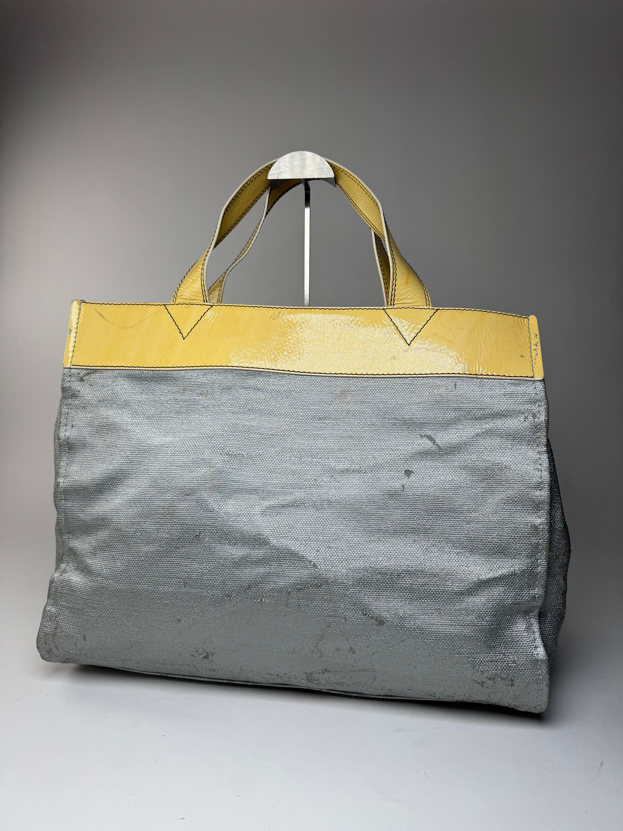 Chloe Vintage Big Tote Bag Silver Yellow white Size ONE SIZE - 10 Thumbnail