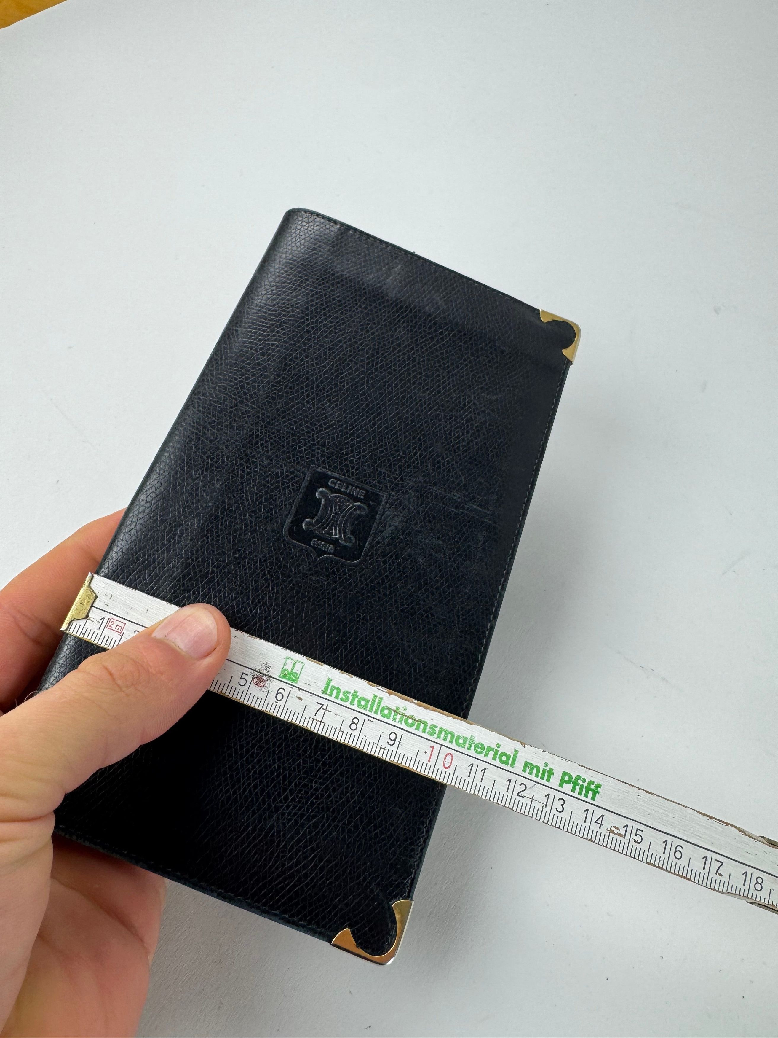 Celine Vintage Paris Snake Emblossed Leather Card Holder / ID Holde Size ONE SIZE - 8 Thumbnail