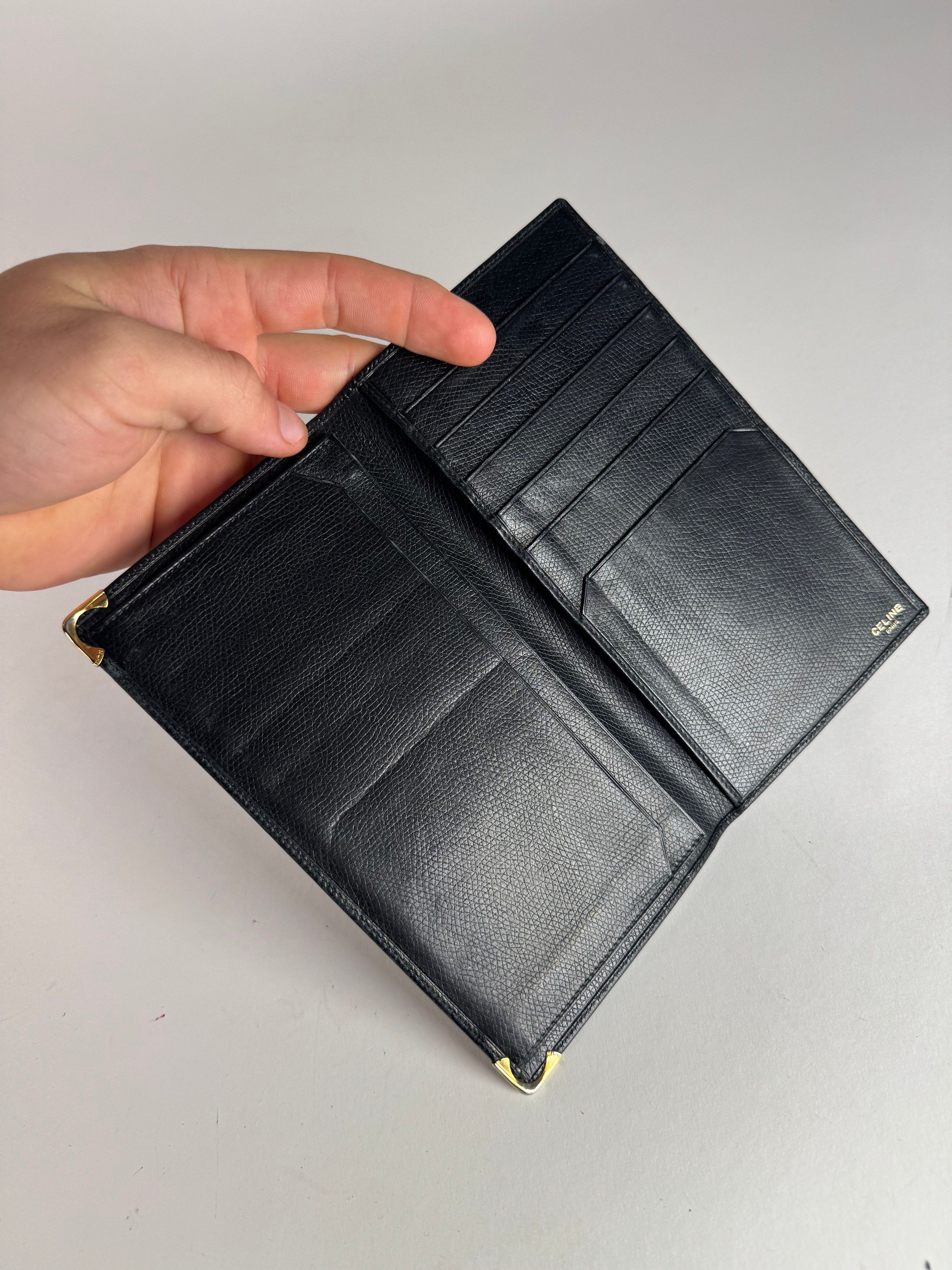 Celine Vintage Paris Snake Emblossed Leather Card Holder / ID Holde Size ONE SIZE - 4 Thumbnail