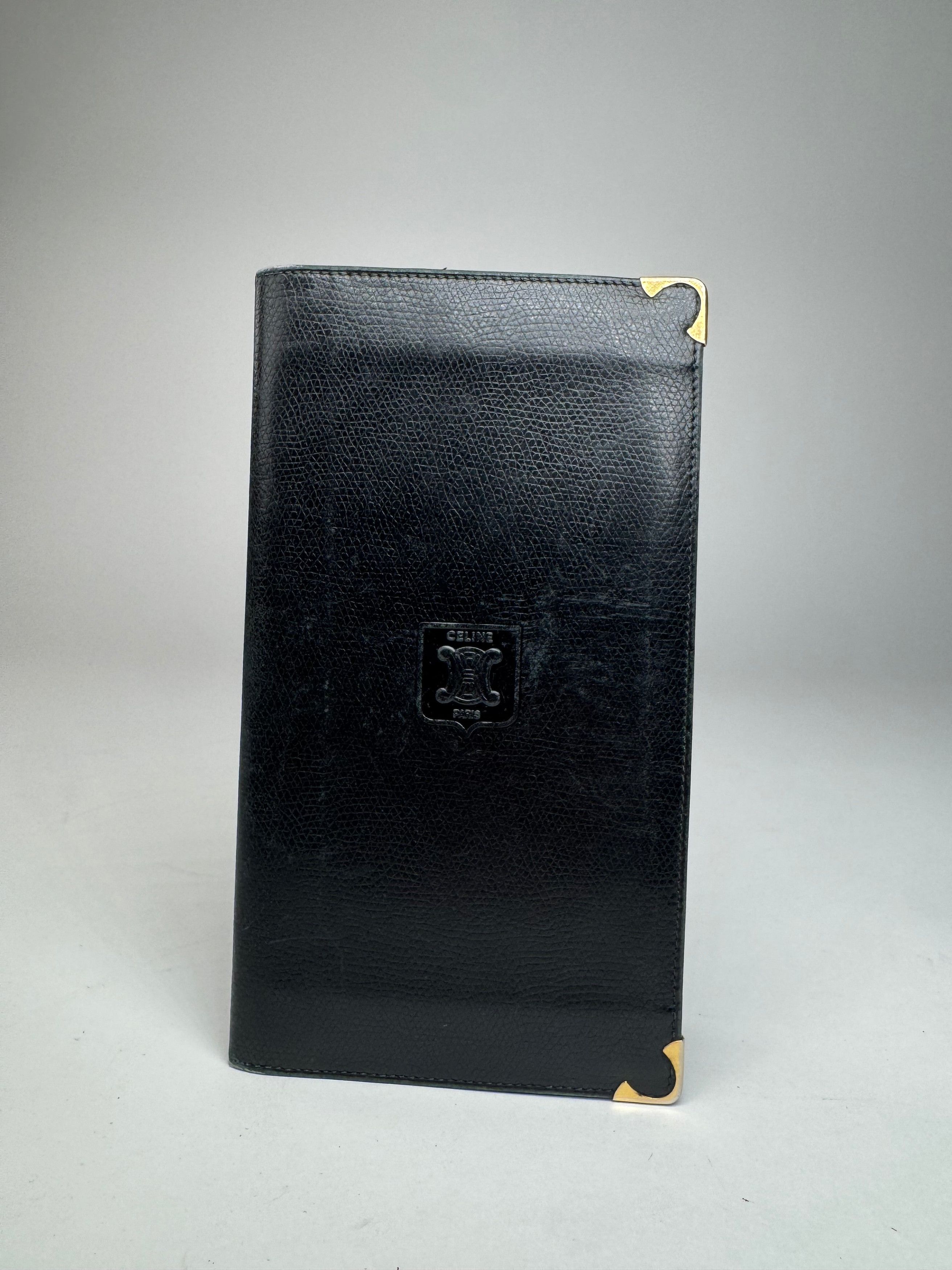 Celine Vintage Paris Snake Emblossed Leather Card Holder / ID Holde Size ONE SIZE - 2 Thumbnail