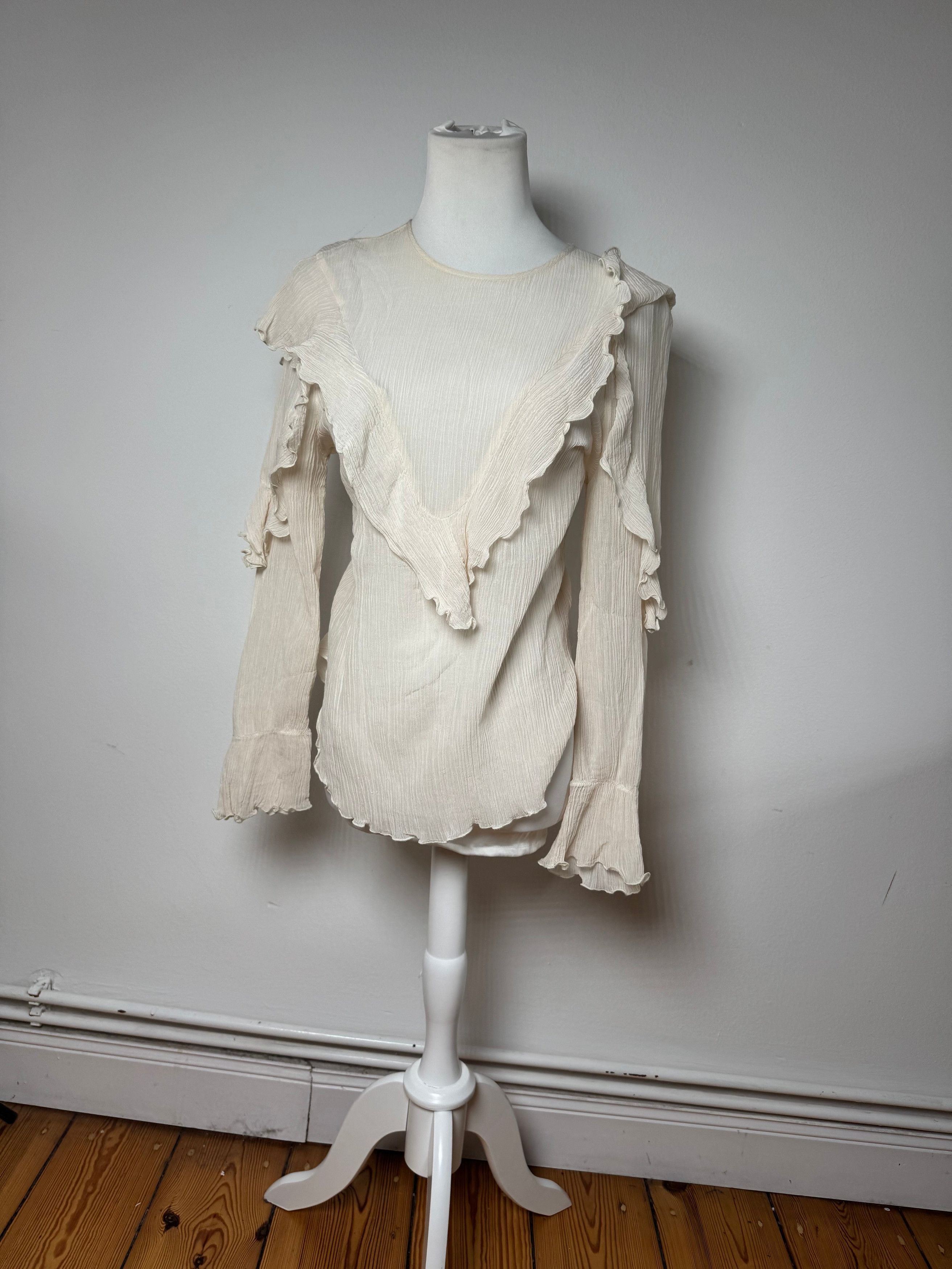 Chloe Vintage Silk Top White 36/S Size S / US 4 / IT 40 - 2 Thumbnail