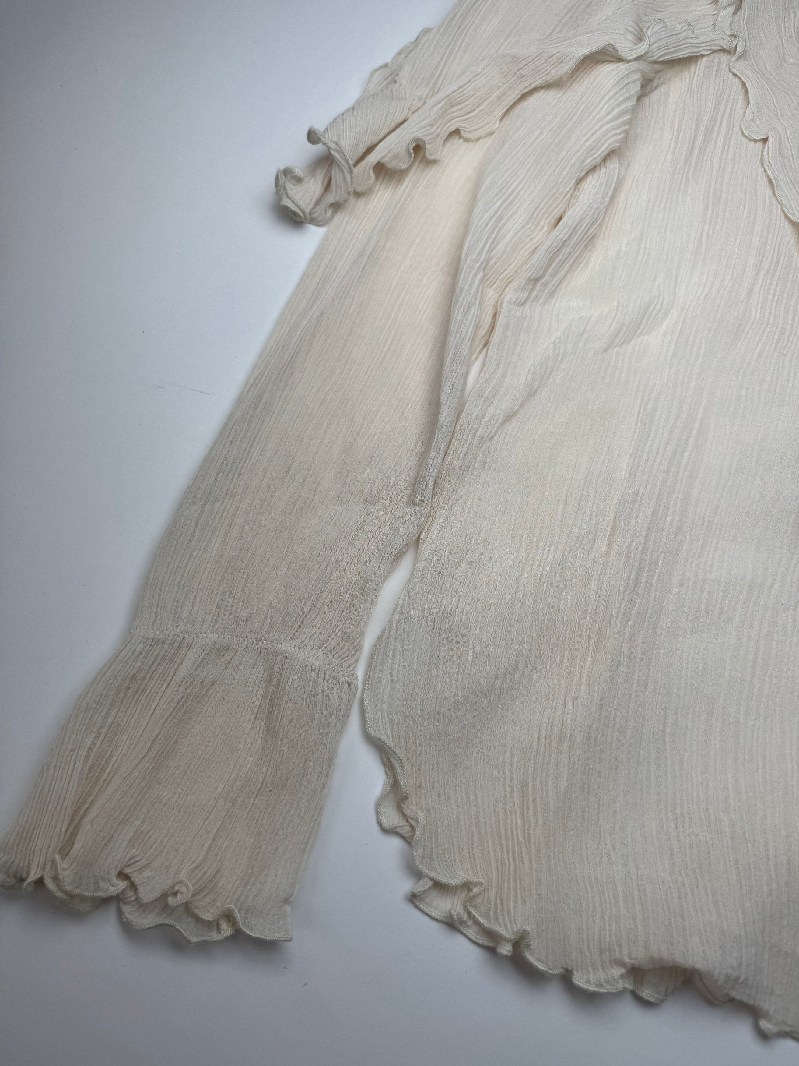 Chloe Vintage Silk Top White 36/S Size S / US 4 / IT 40 - 6 Thumbnail