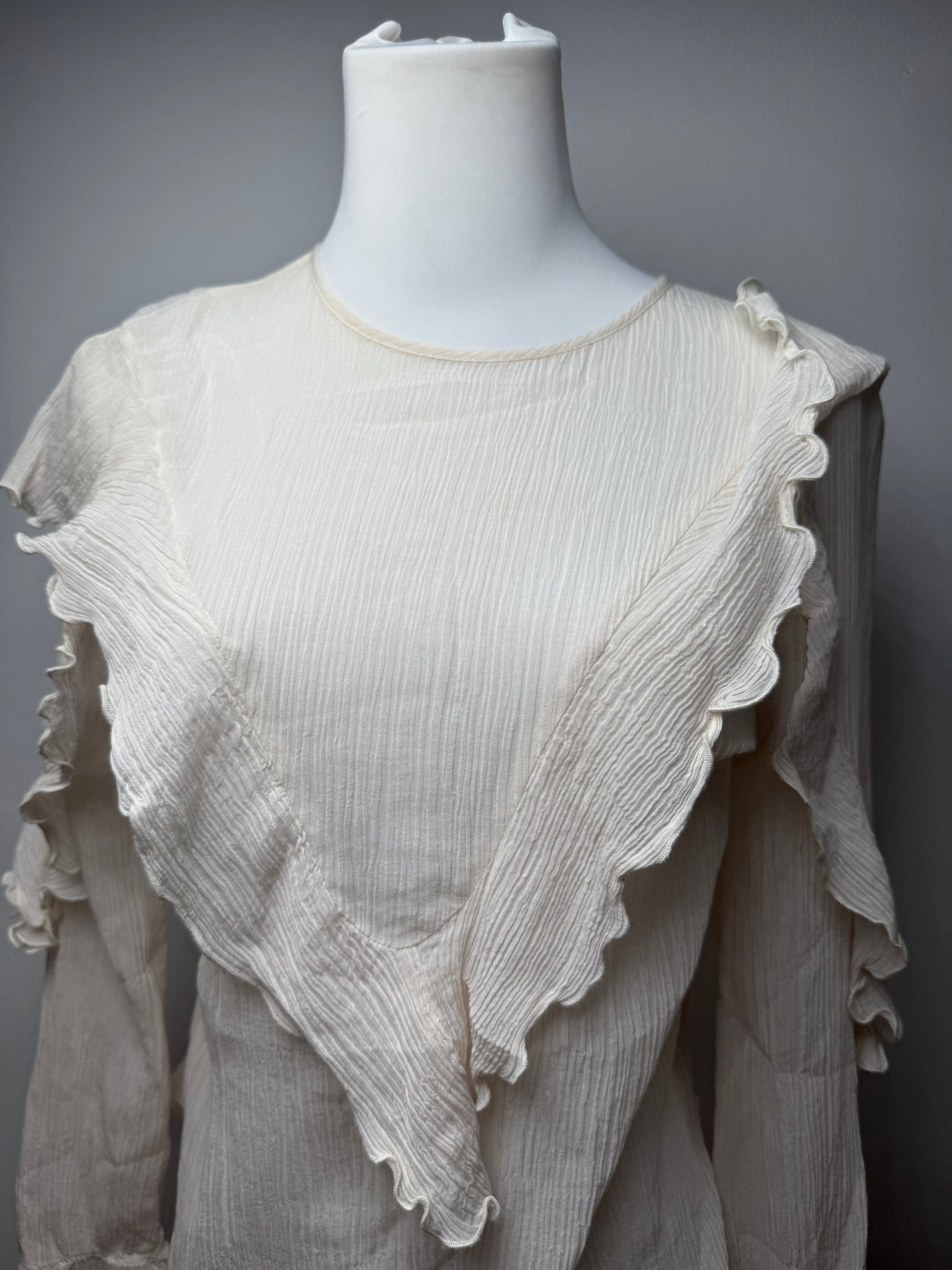 Chloe Vintage Silk Top White 36/S Size S / US 4 / IT 40 - 8 Thumbnail