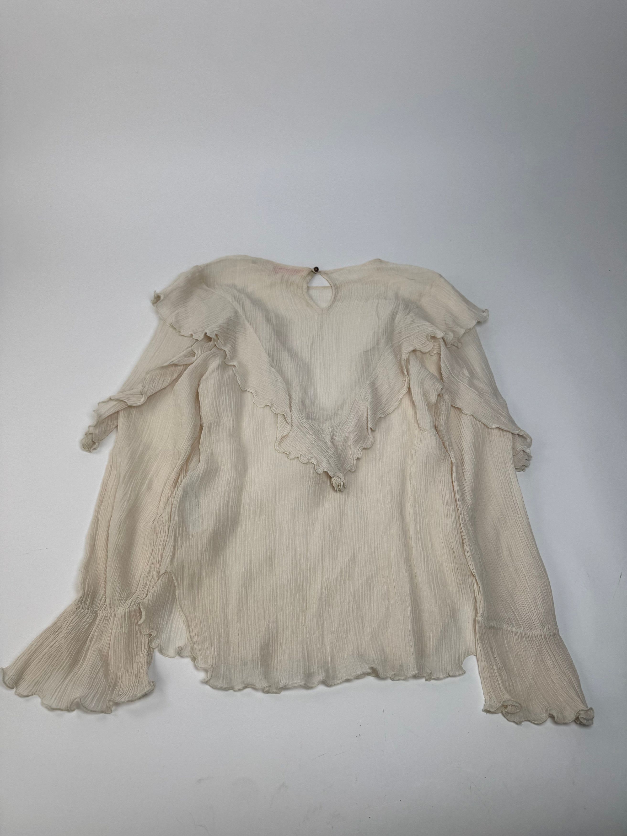 Chloe Vintage Silk Top White 36/S Size S / US 4 / IT 40 - 12 Thumbnail