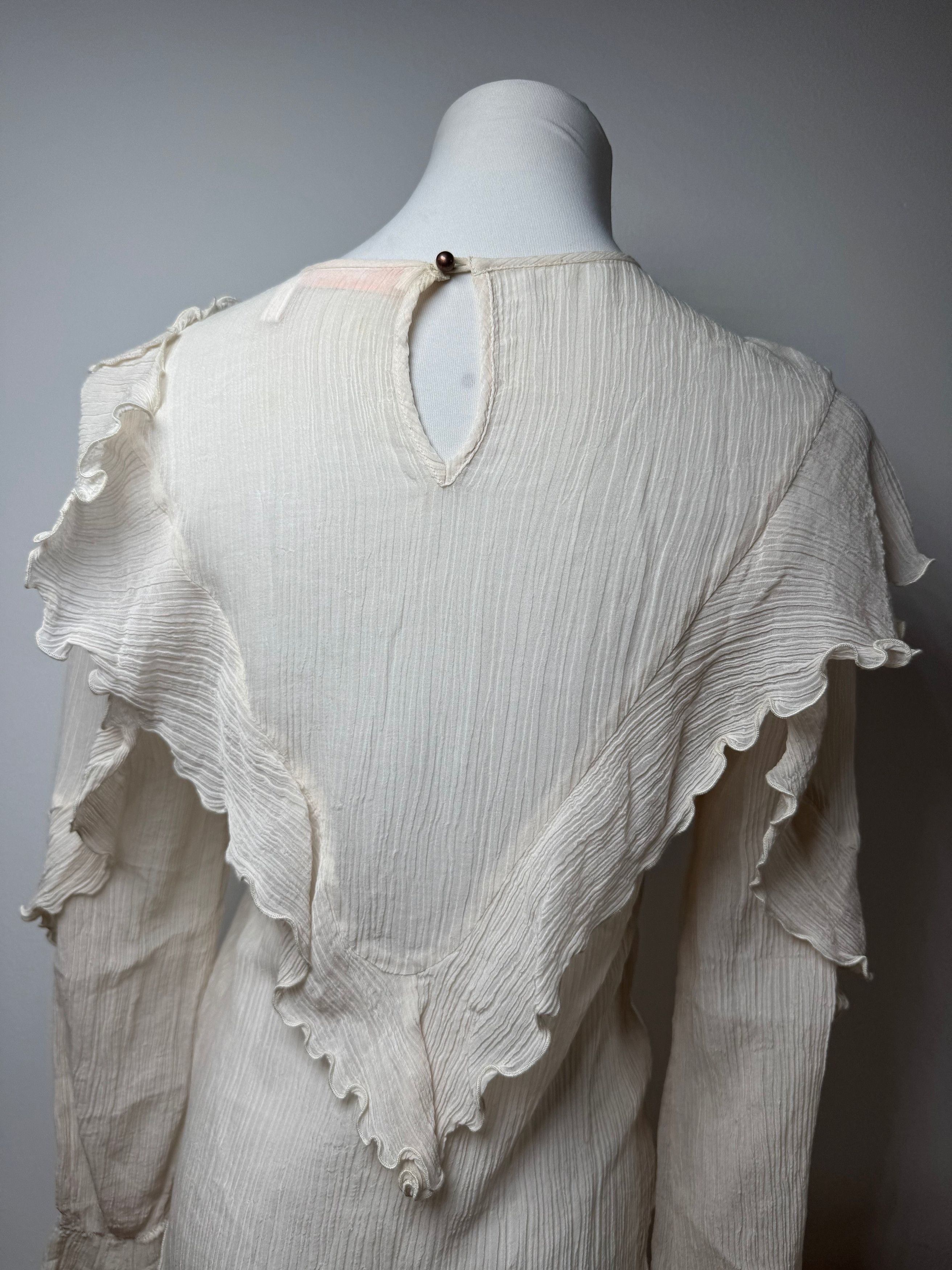 Chloe Vintage Silk Top White 36/S Size S / US 4 / IT 40 - 15 Thumbnail