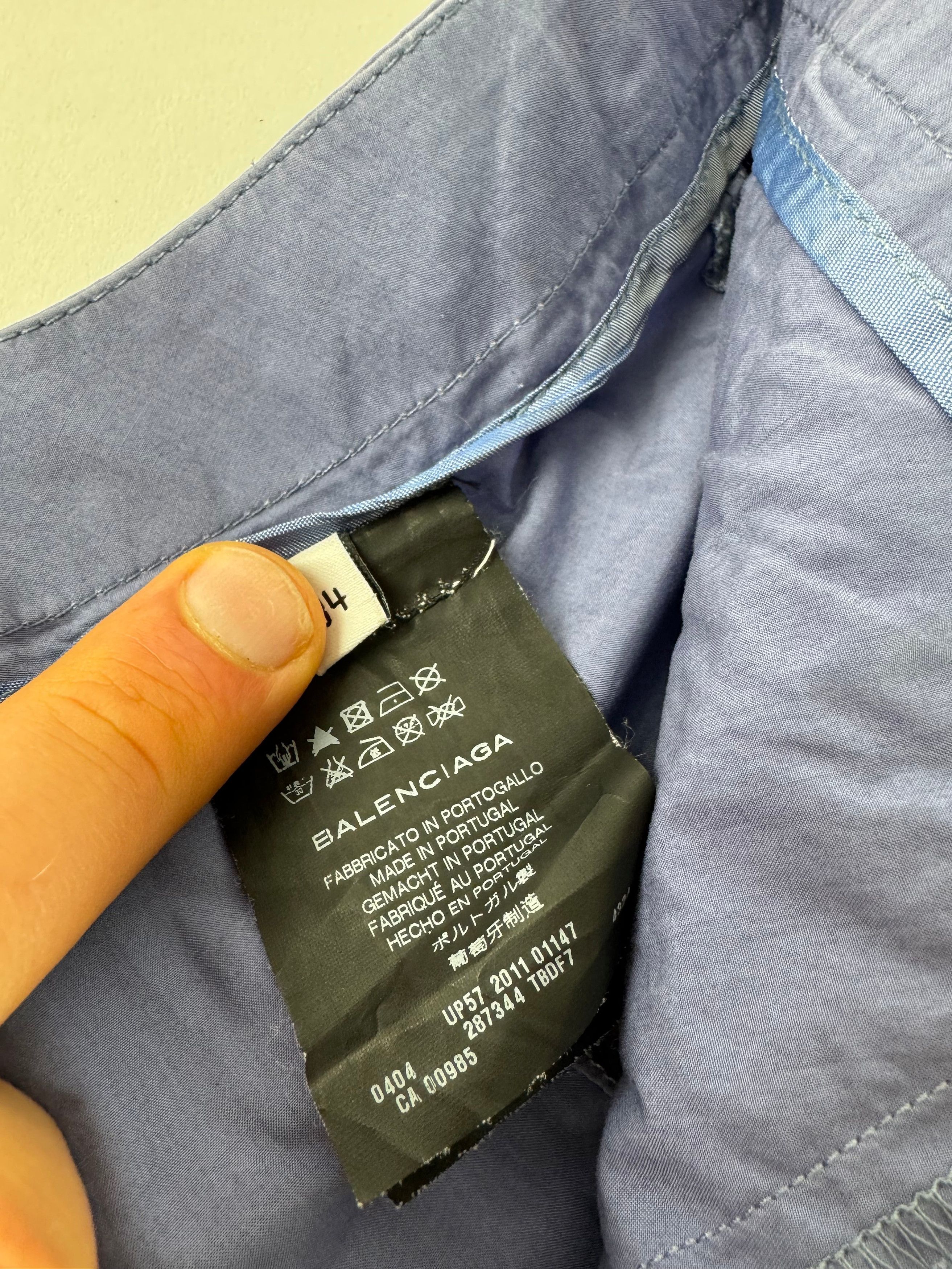 Balenciaga Vintage Pants Blue XS Size 24" / US 00 / IT 34 - 7 Thumbnail