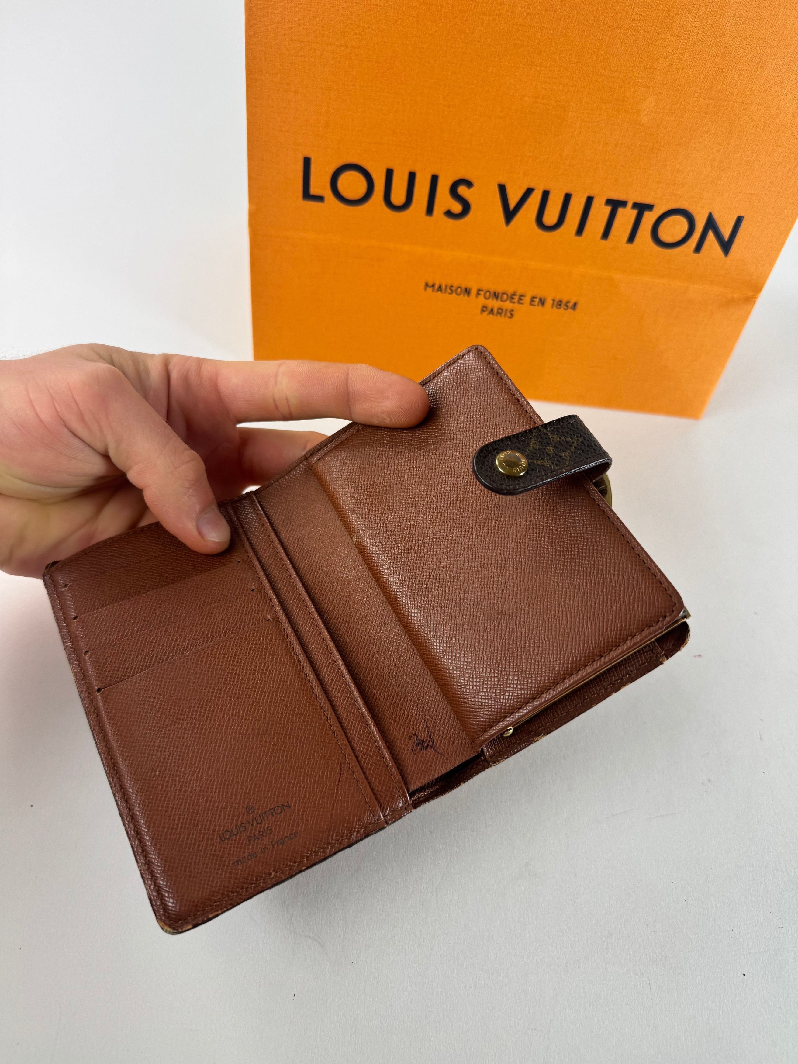 Louis Vuitton Vintage Leather Monogram Wallet Brown Size ONE SIZE - 3 Thumbnail