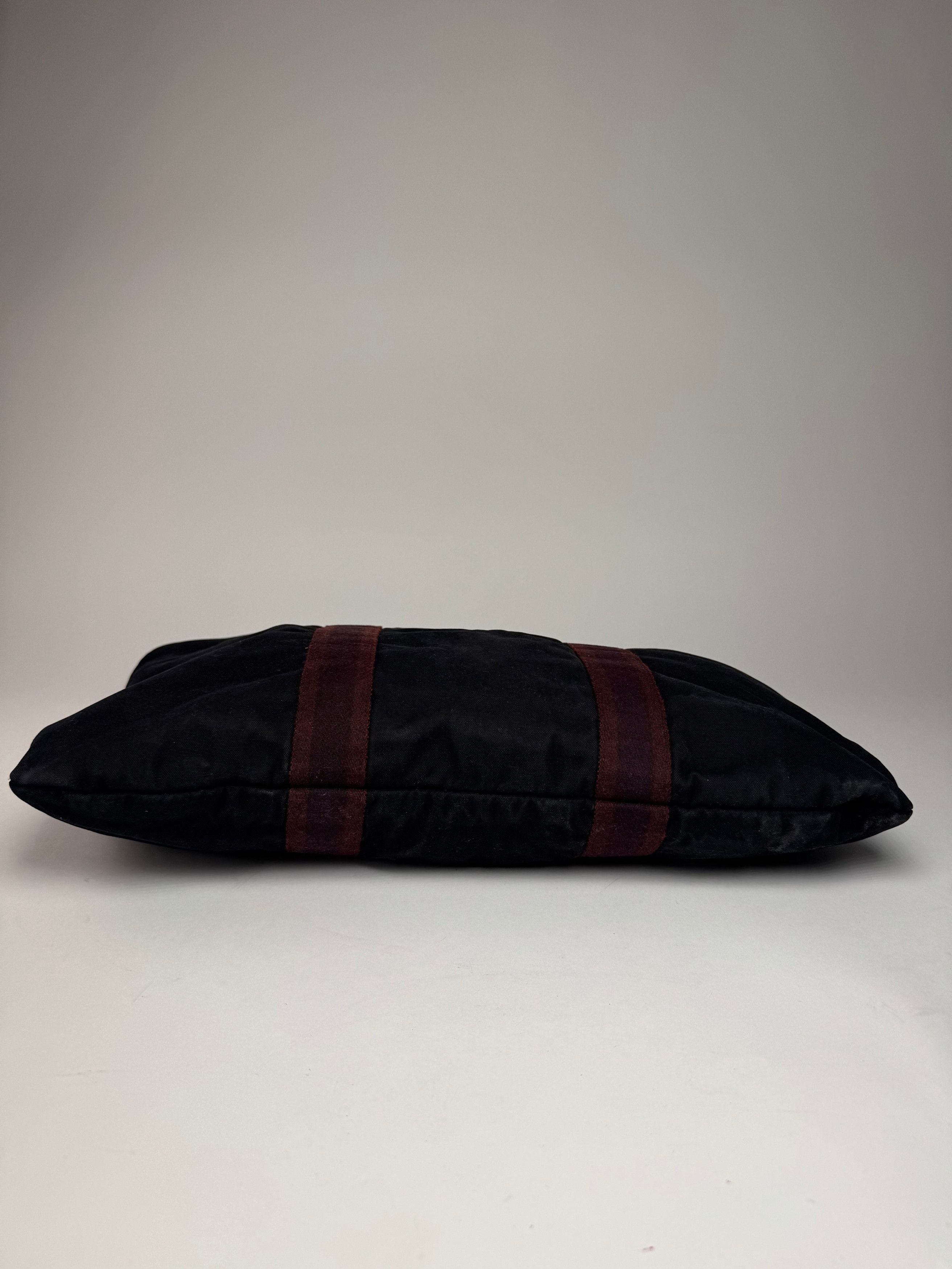 Other Vintage Hermes Canvas Handbag Purple Red Size ONE SIZE - 13 Thumbnail