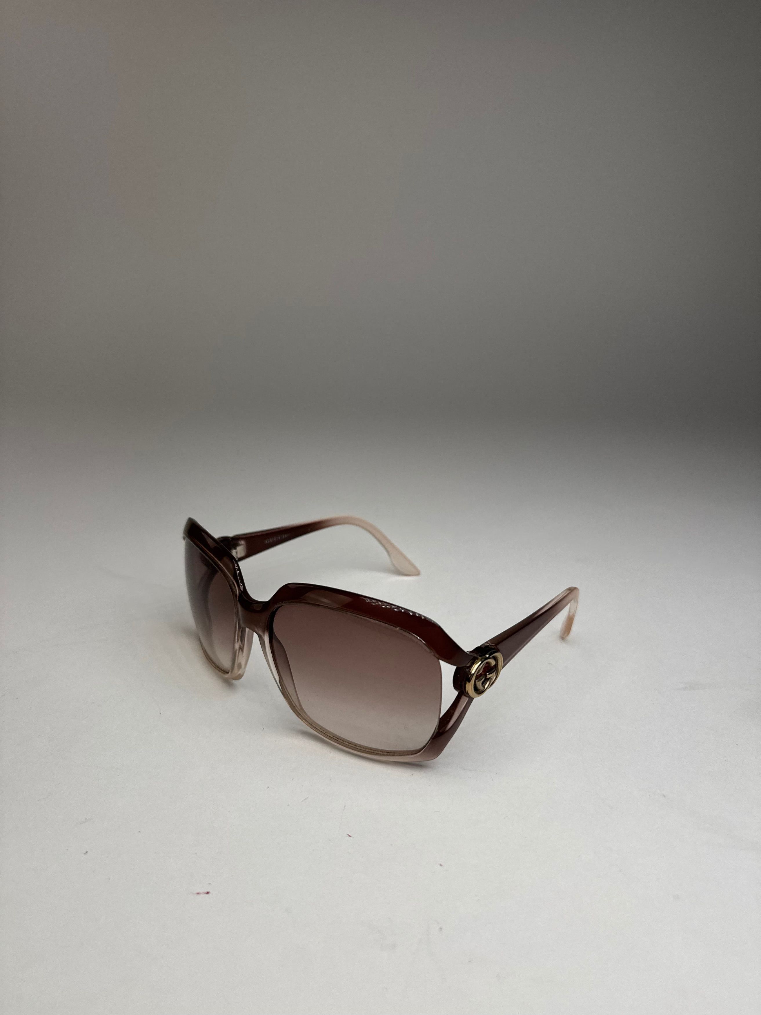 Gucci Vintage Overd Sunglasses Black Beige Size ONE SIZE - 3 Thumbnail