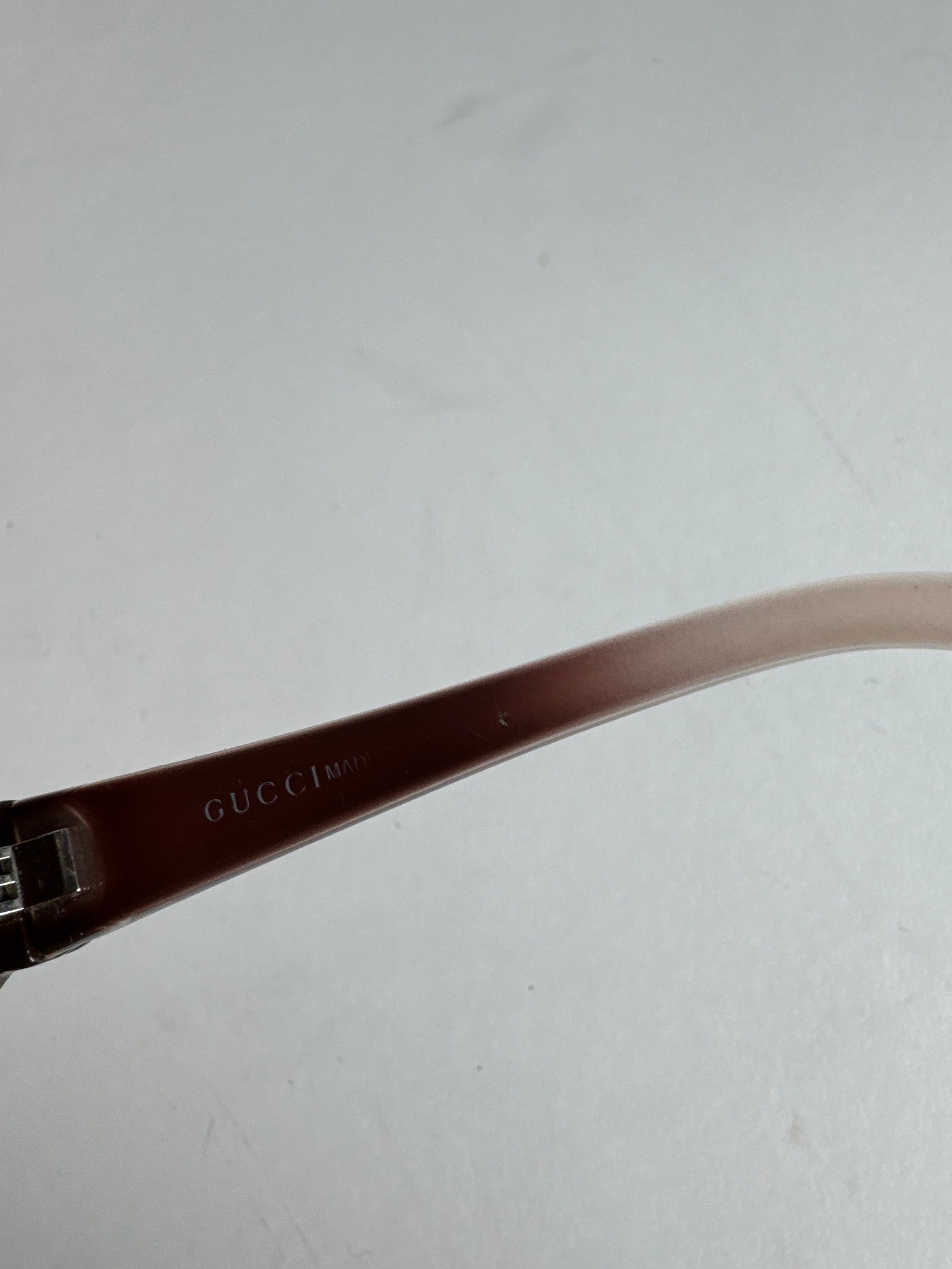 Gucci Vintage Overd Sunglasses Black Beige Size ONE SIZE - 7 Thumbnail