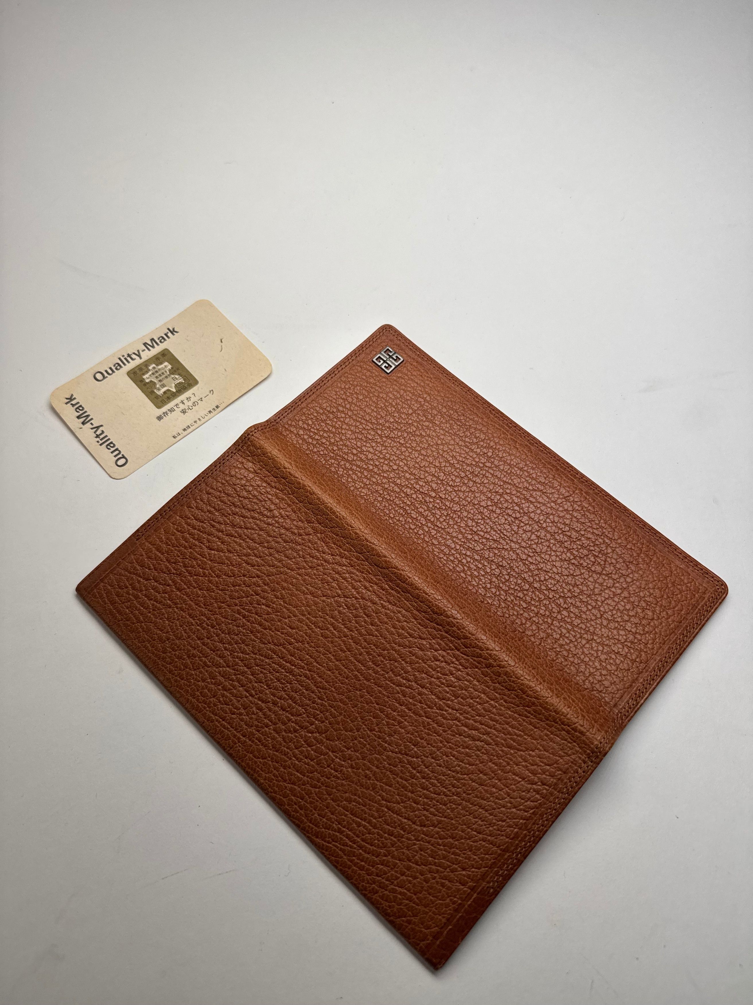 Vintage Leather Card Holder ID Holder Brown