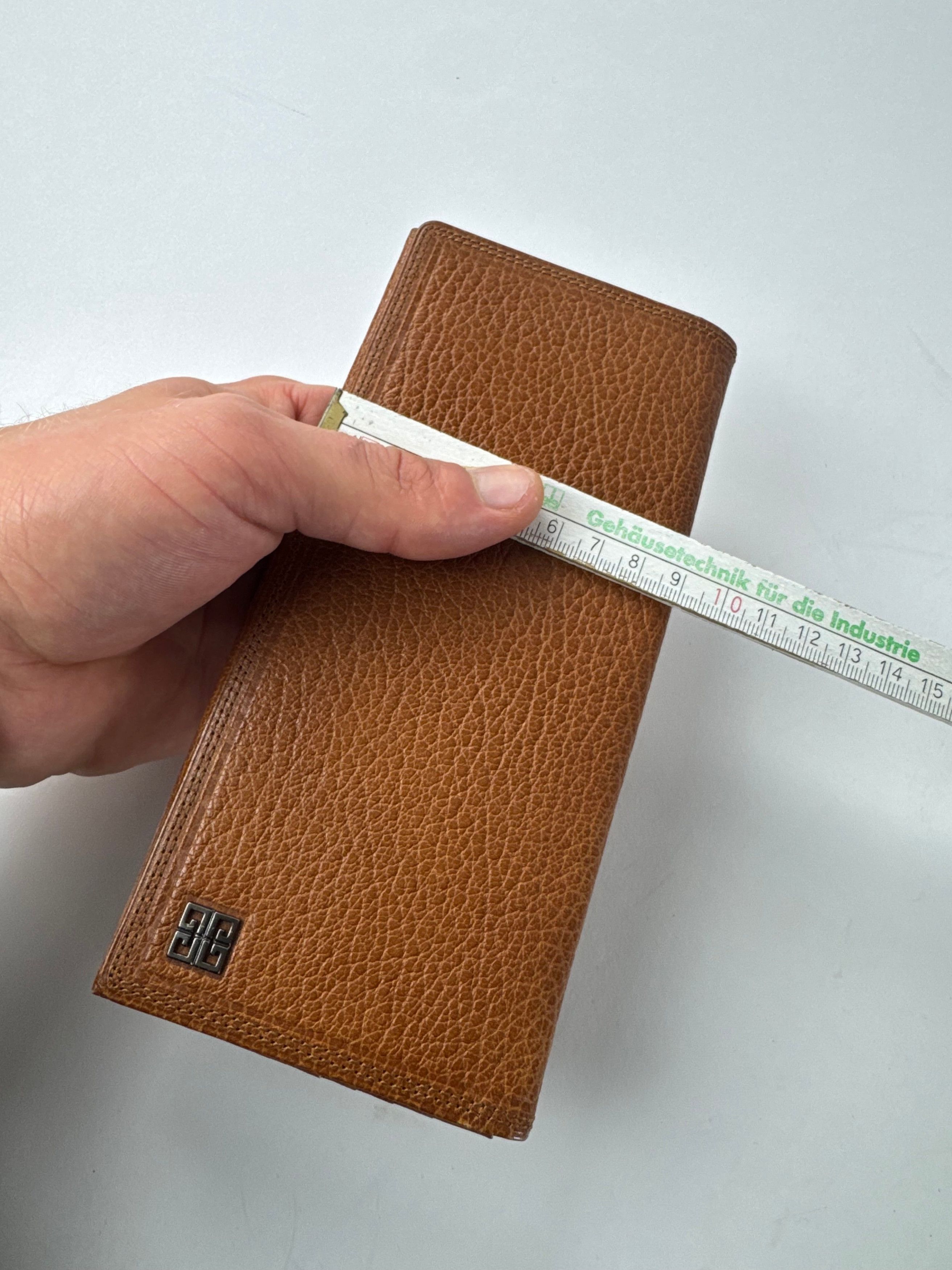 Vintage Leather Card Holder ID Holder Brown