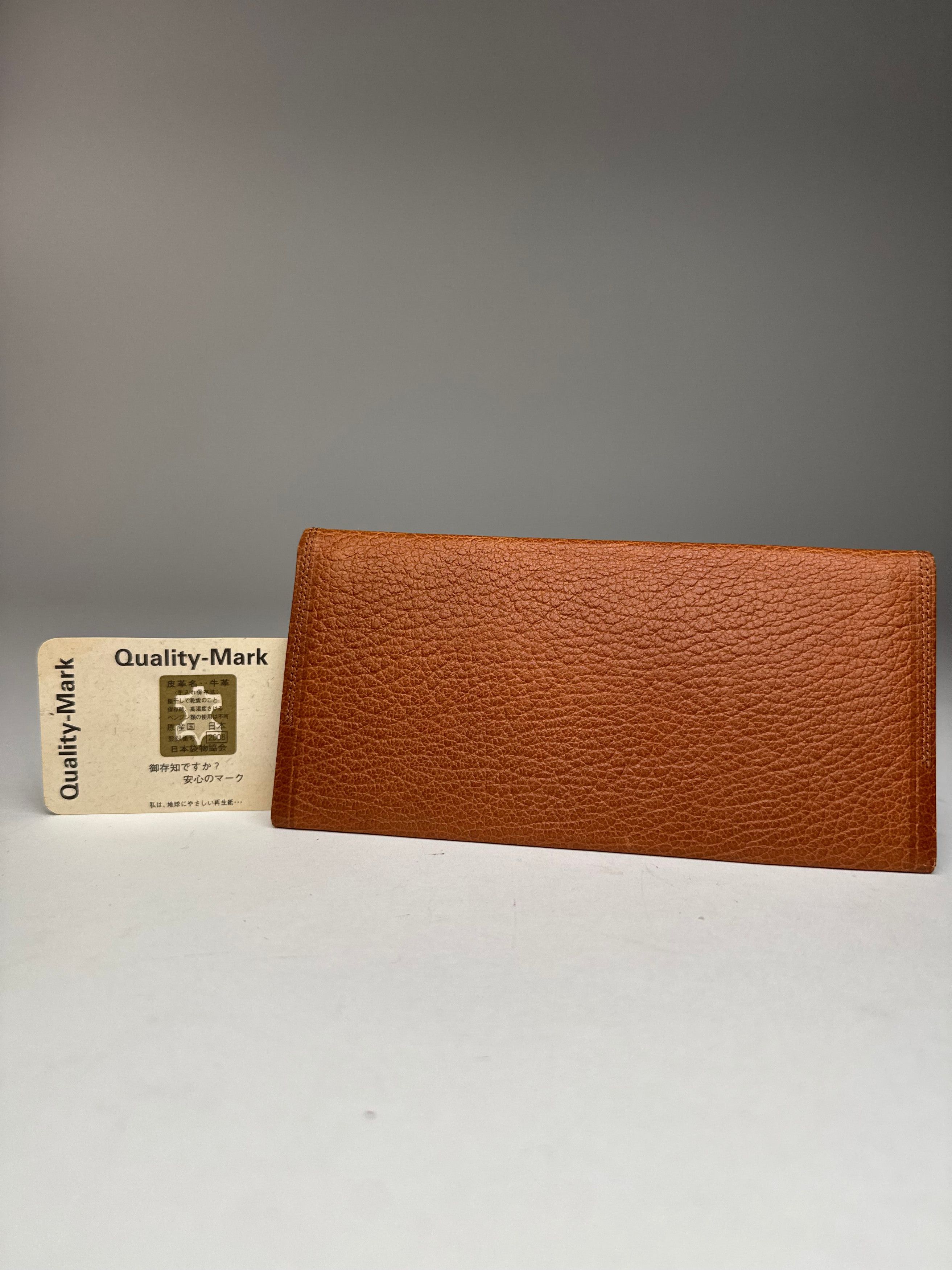 Vintage Leather Card Holder ID Holder Brown