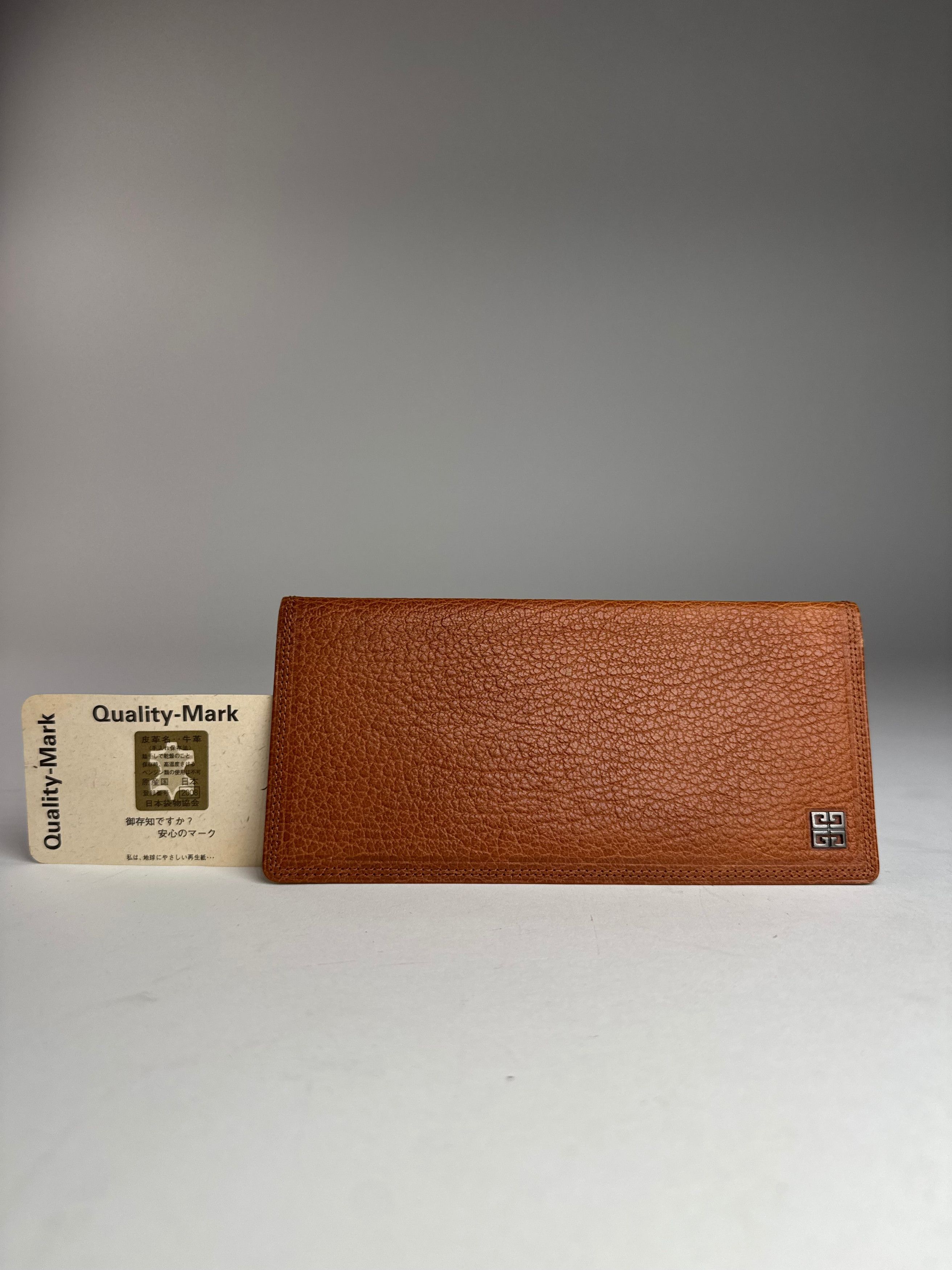 Vintage Leather Card Holder ID Holder Brown