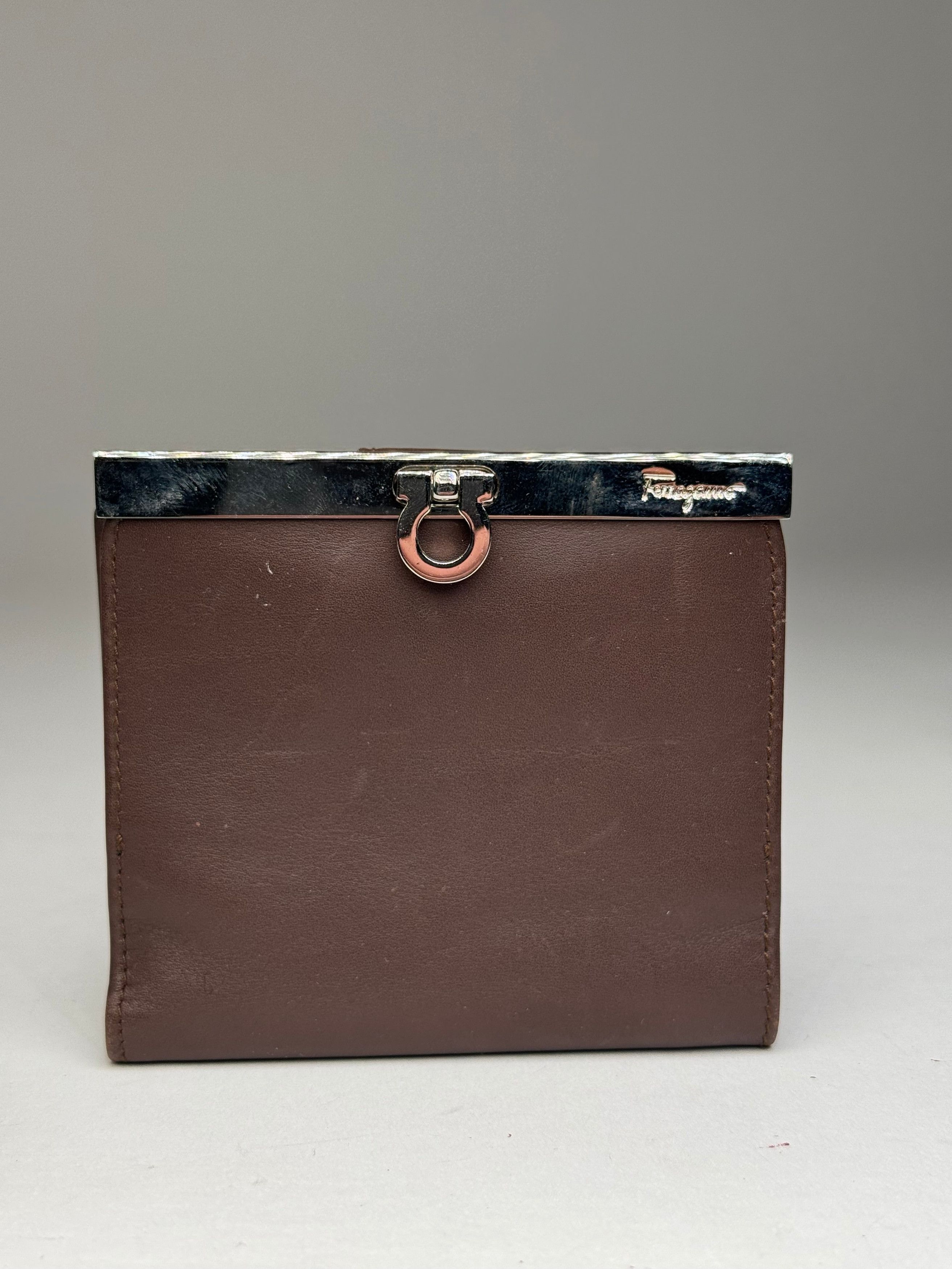 Salvatore Ferragamo Vintage Leather wallet brown Size ONE SIZE - 5 Thumbnail