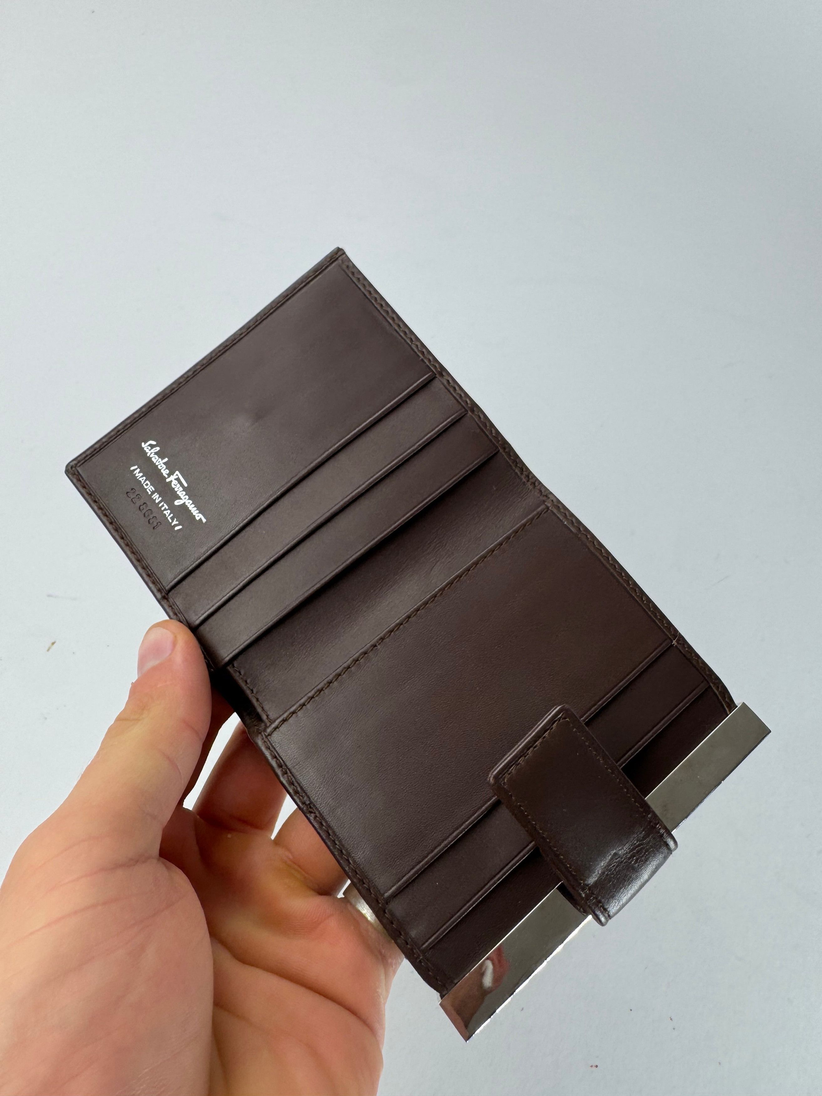 Salvatore Ferragamo Vintage Leather wallet brown Size ONE SIZE - 3 Thumbnail