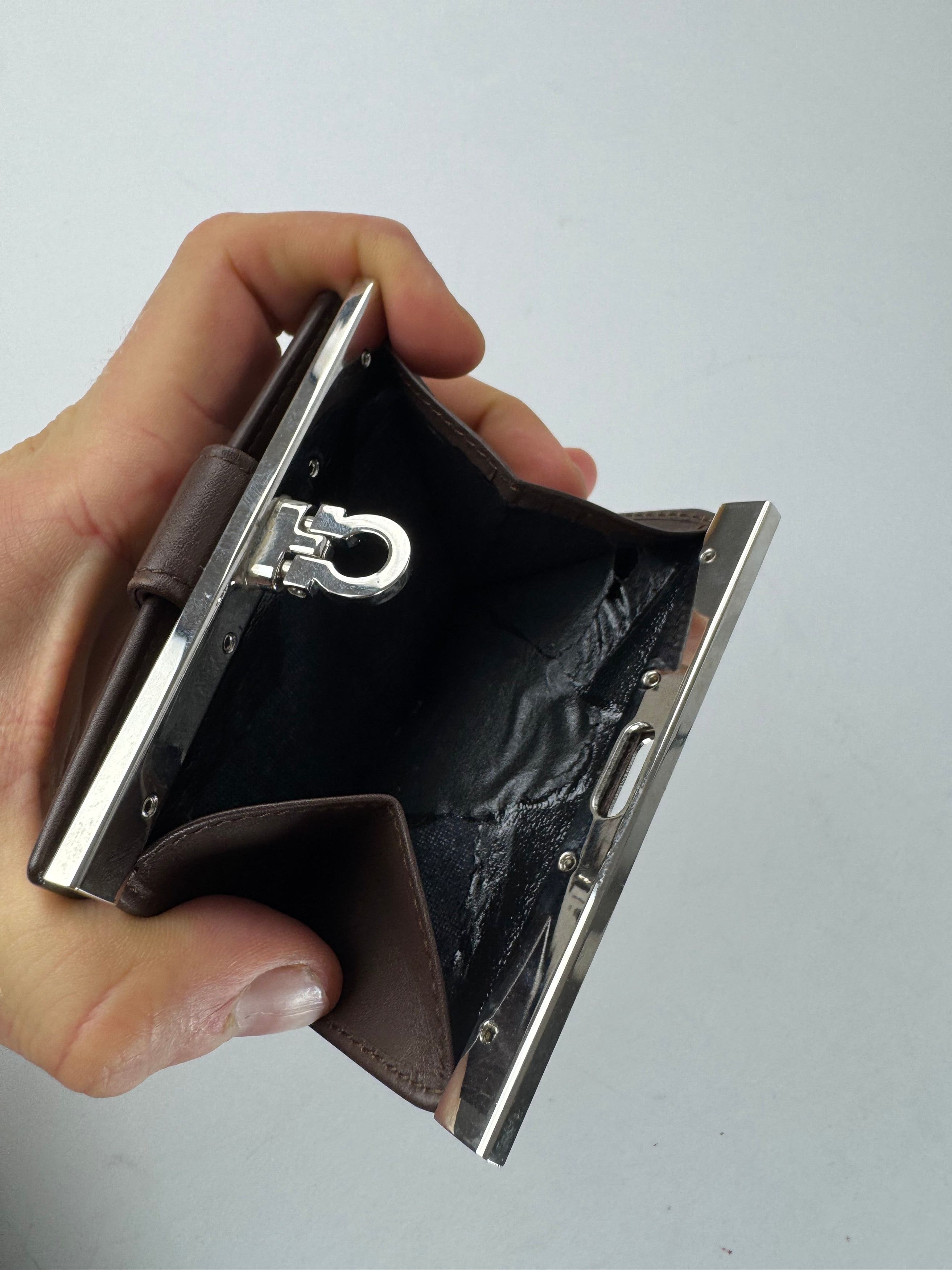 Salvatore Ferragamo Vintage Leather wallet brown Size ONE SIZE - 6 Thumbnail